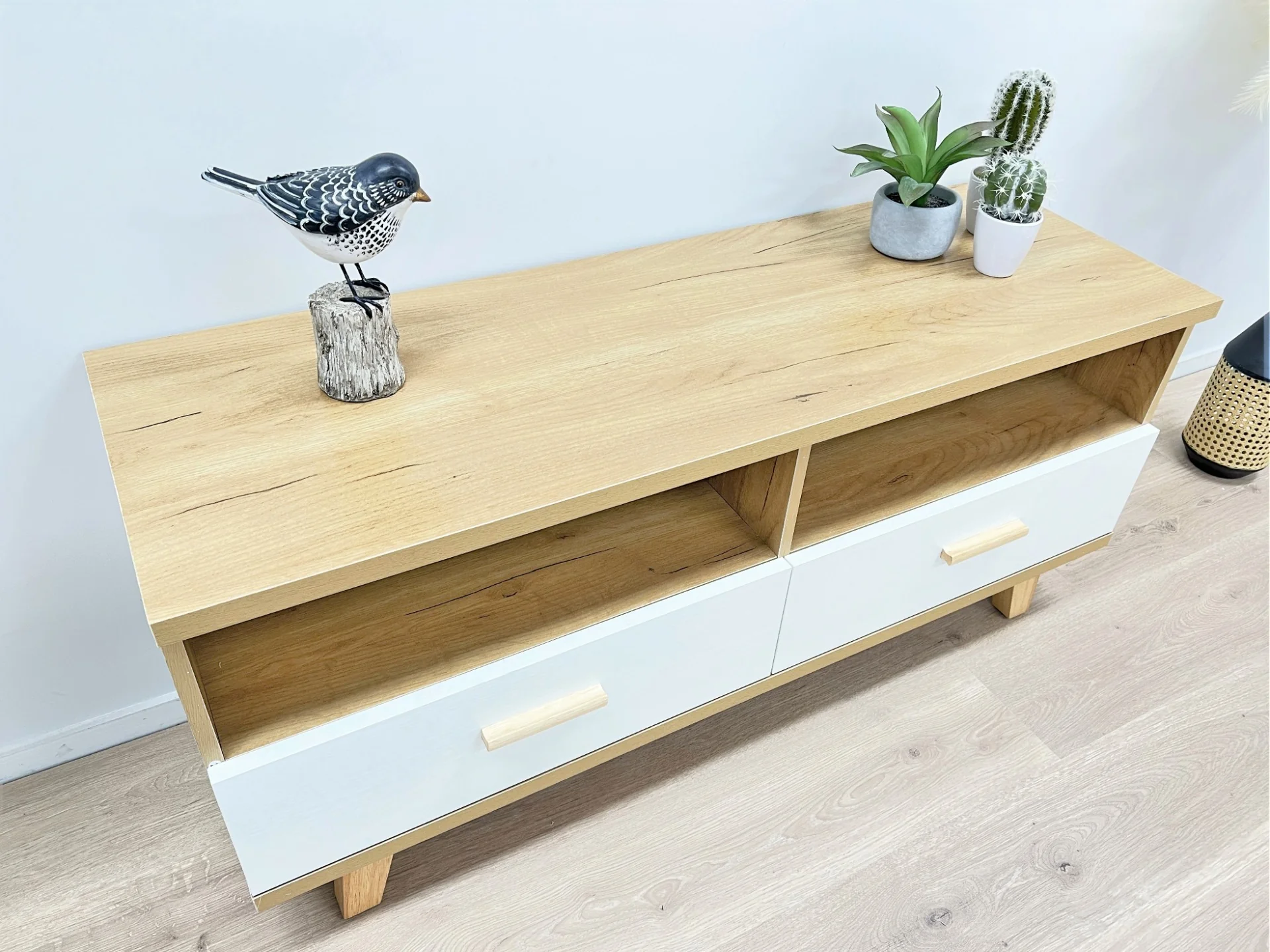 Alton 1.2m Entertainment Unit - Oak - Image 4