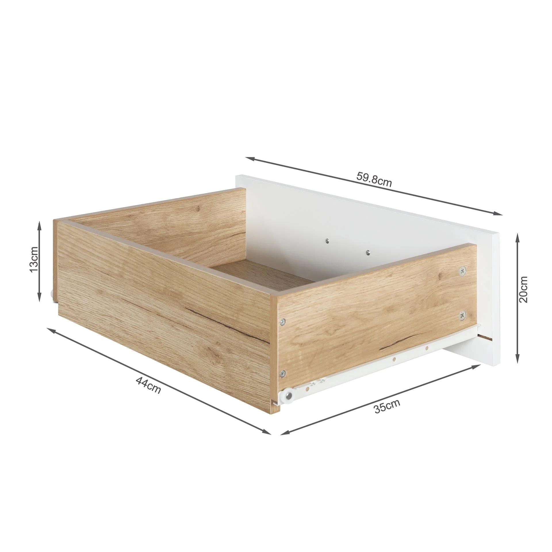 Alton Low Boy 6 Drawers - Natural + White - Image 10