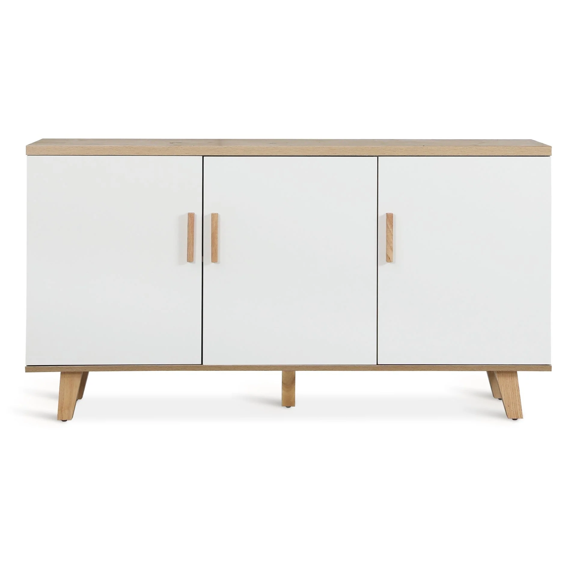 Alton Sideboard Buffet Table - Natural + White - Image 8