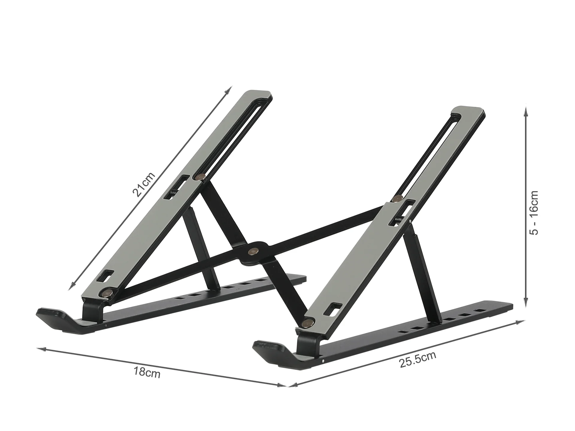Aluminium Portable Laptop Stand Holder - Black - Image 8