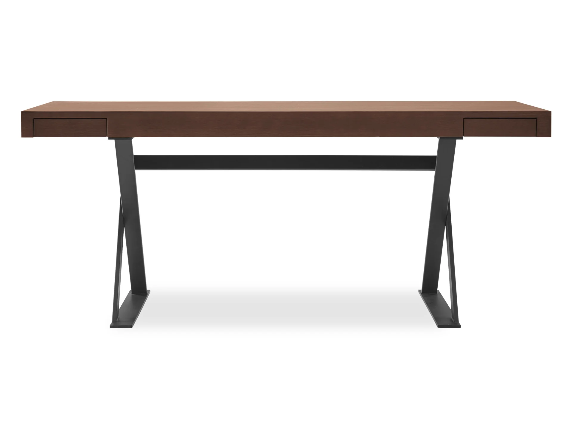 Alva 180cm Computer Desk - Black Oak - Image 3