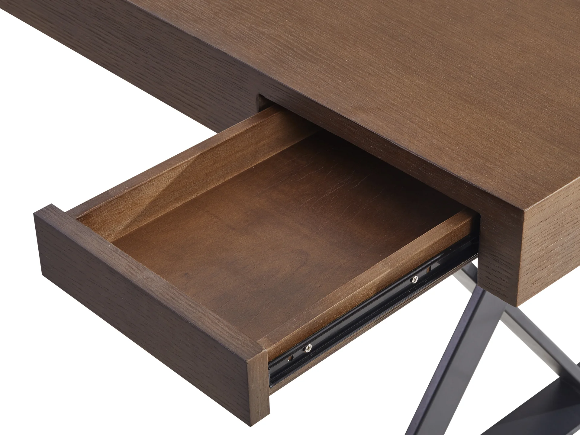 Alva 180cm Computer Desk - Black Oak - Image 5