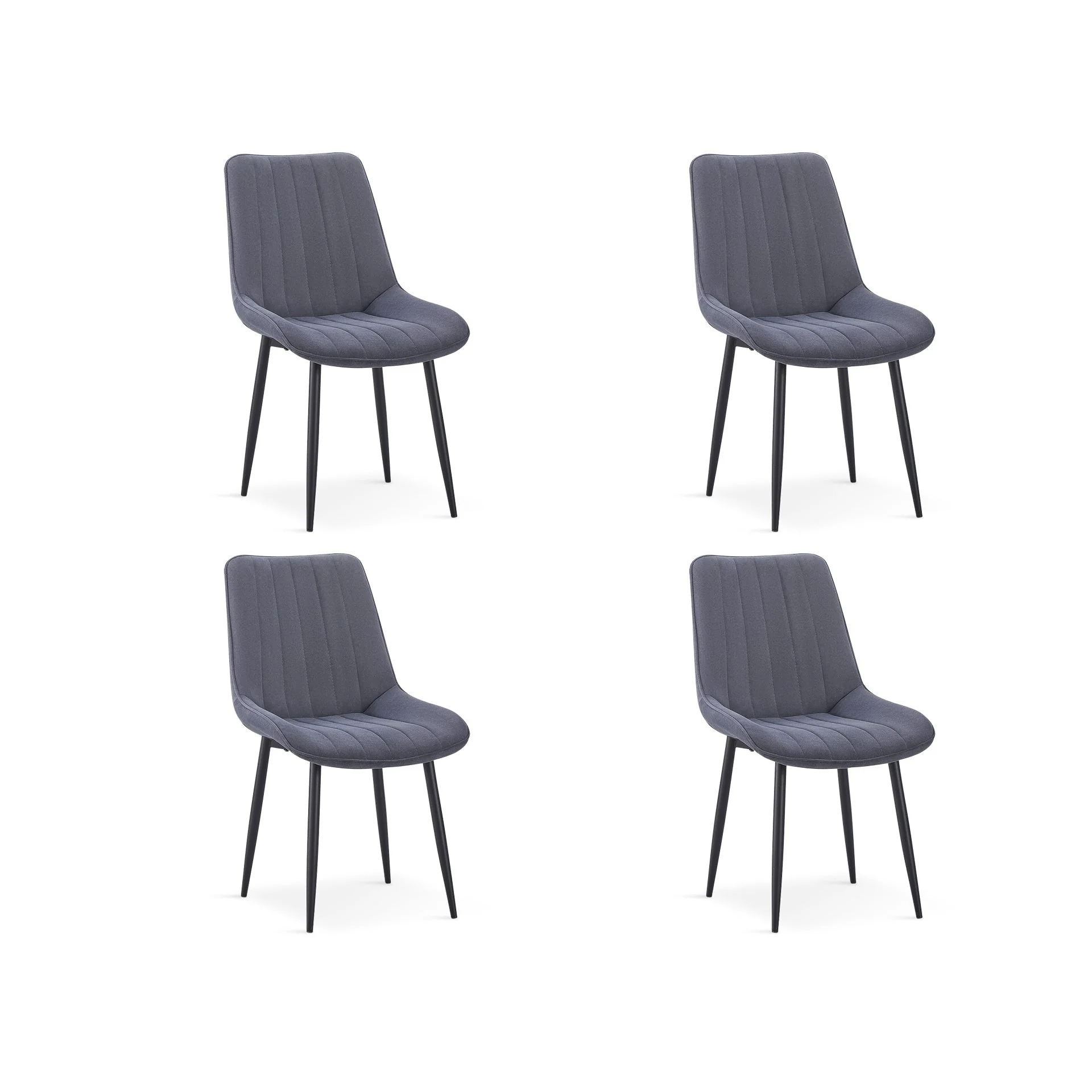 Amaia Dining Chair - Set of 4 - Black - Image 4