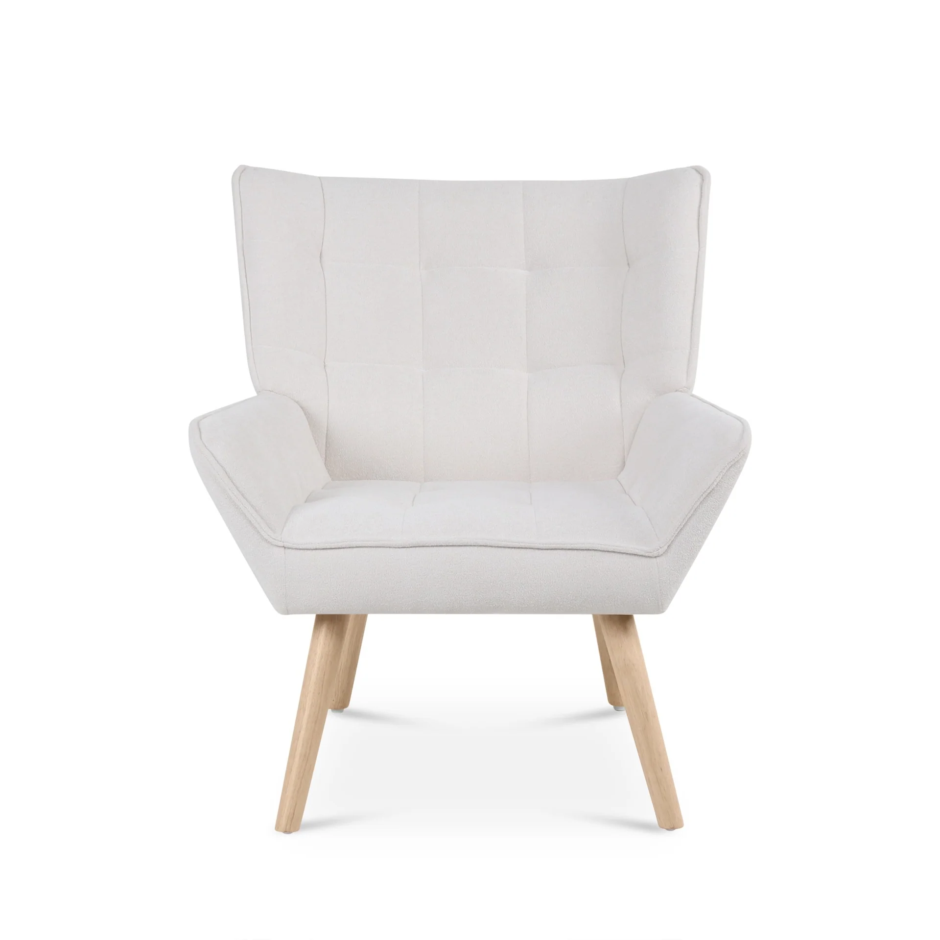 Amelia Rubberwood Armchair - White - Image 10