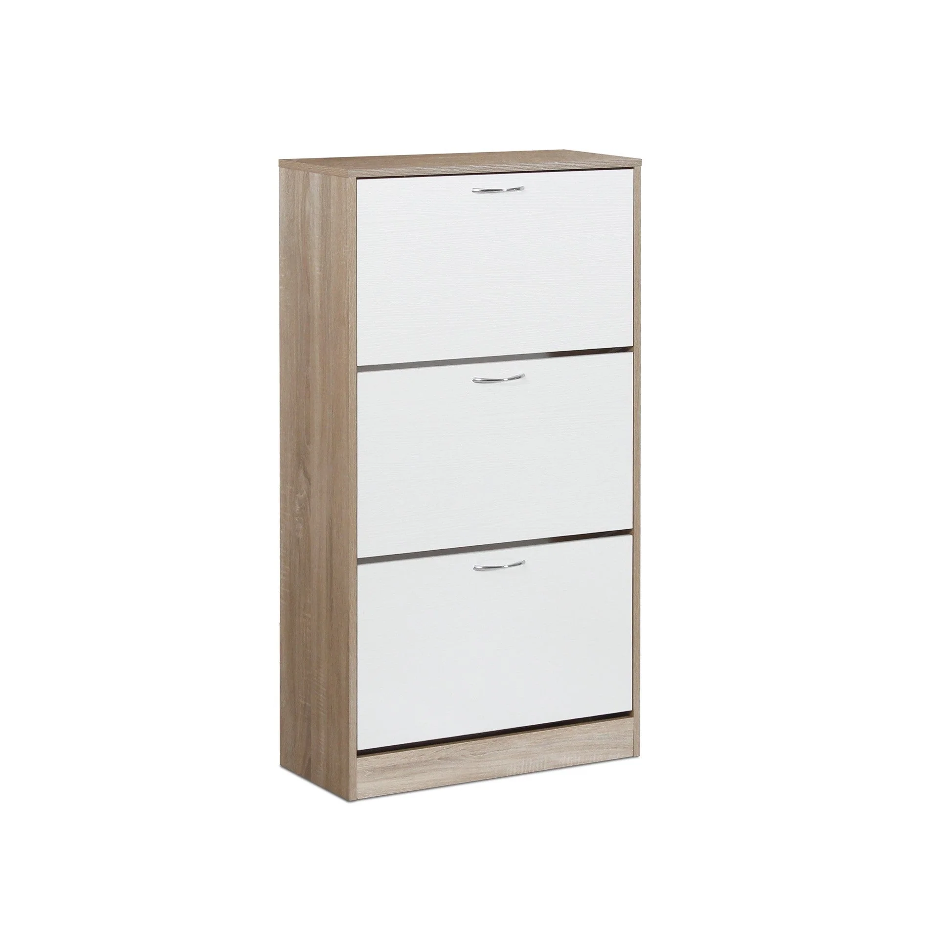 Anau 3 Drawer Shoe Cabinet Storage Rack - Oak - Image 6