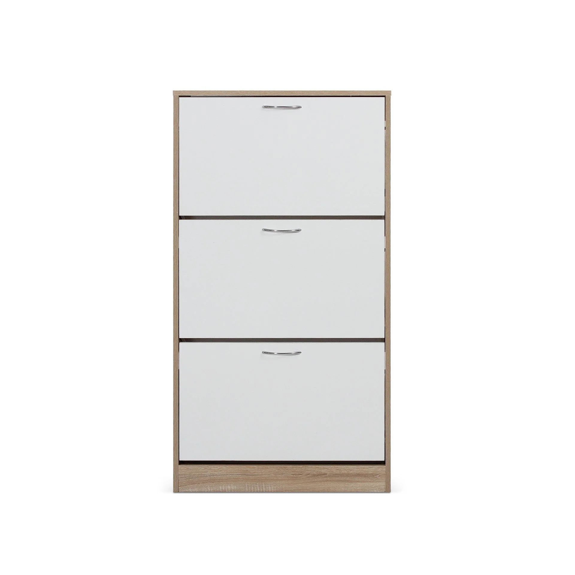 Anau 3 Drawer Shoe Cabinet Storage Rack - Oak - Image 7