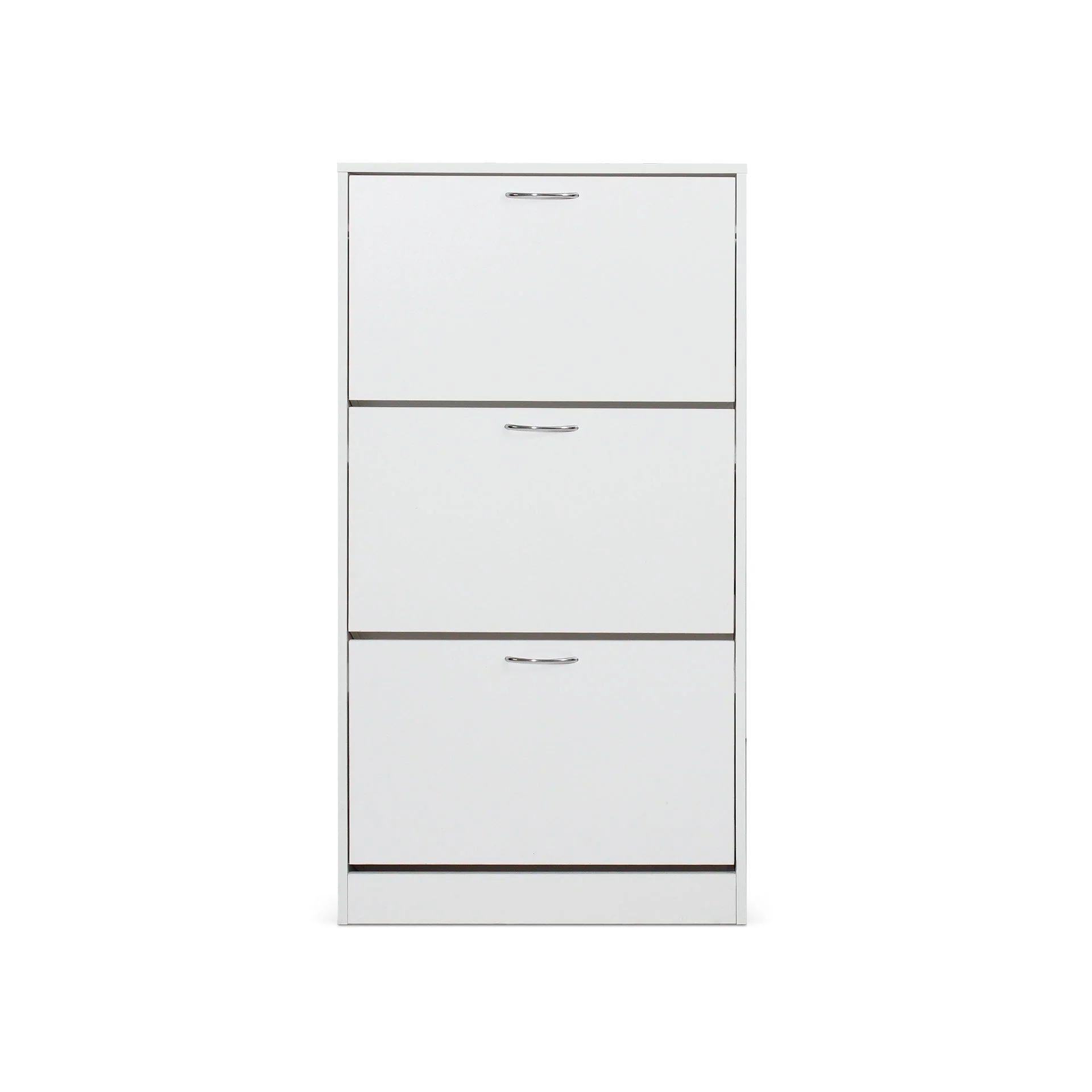 Anau 3 Drawer Shoe Cabinet Storage Rack - White - Image 7