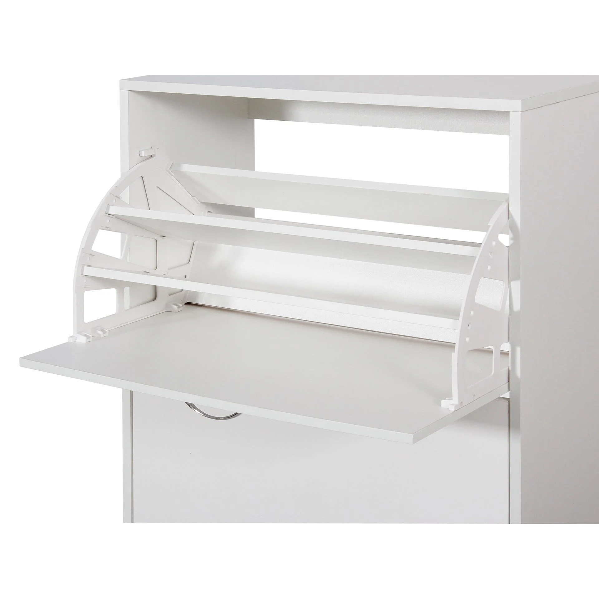 Anau 3 Drawer Shoe Cabinet Storage Rack - White - Image 9