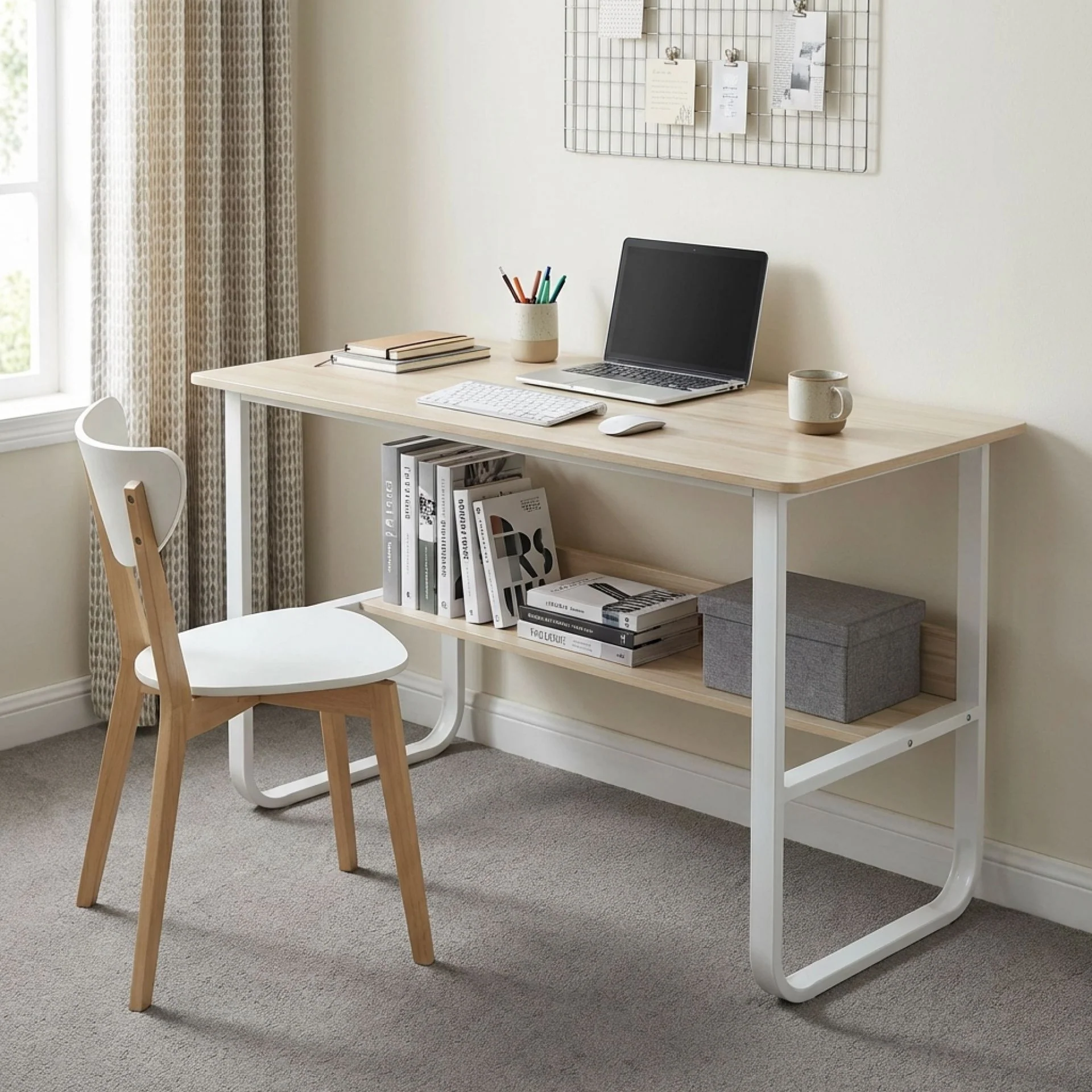Andrea 120cm Computer Desk - White - Image 4