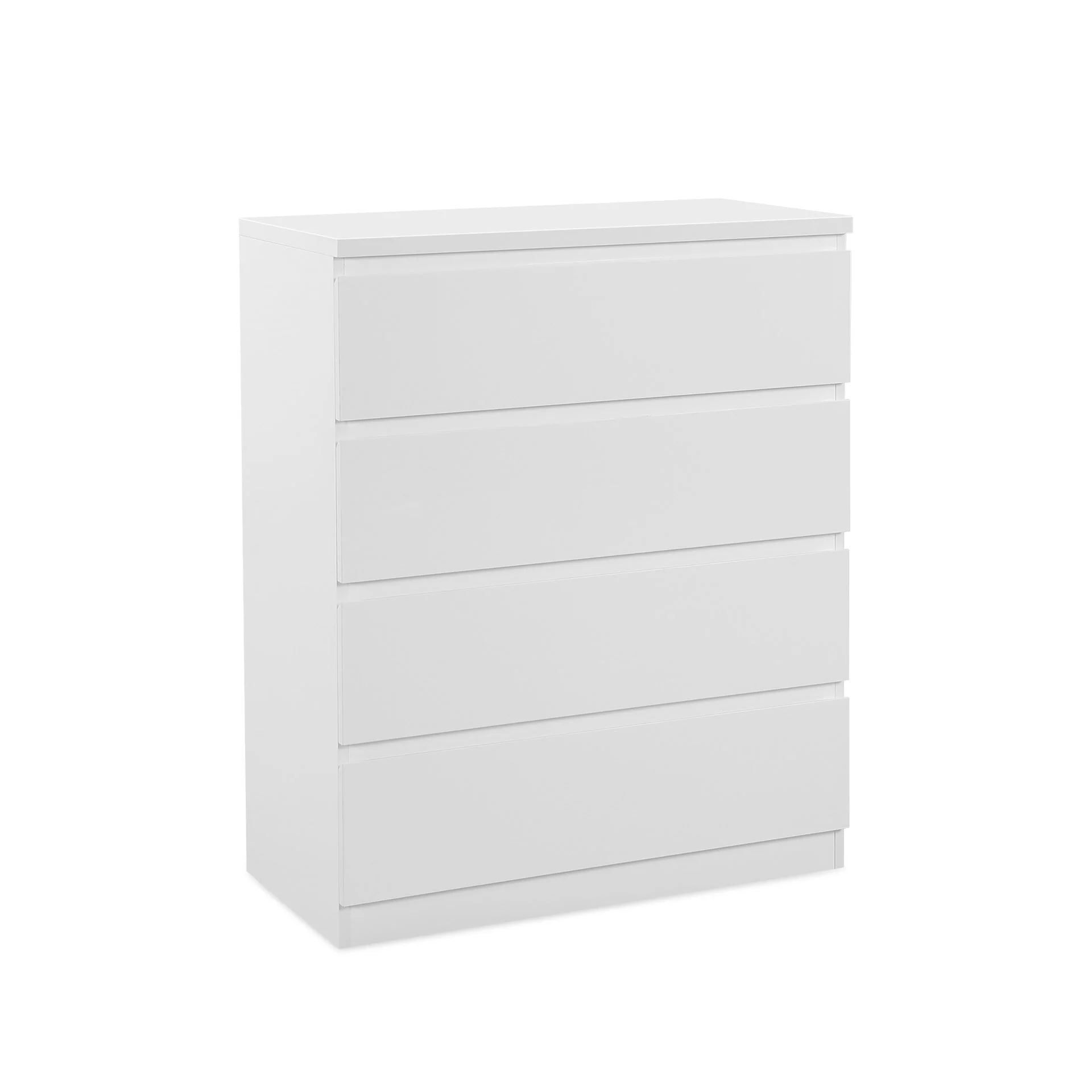 Angeles High Gloss 4 Drawer Tallboy - White - Image 7