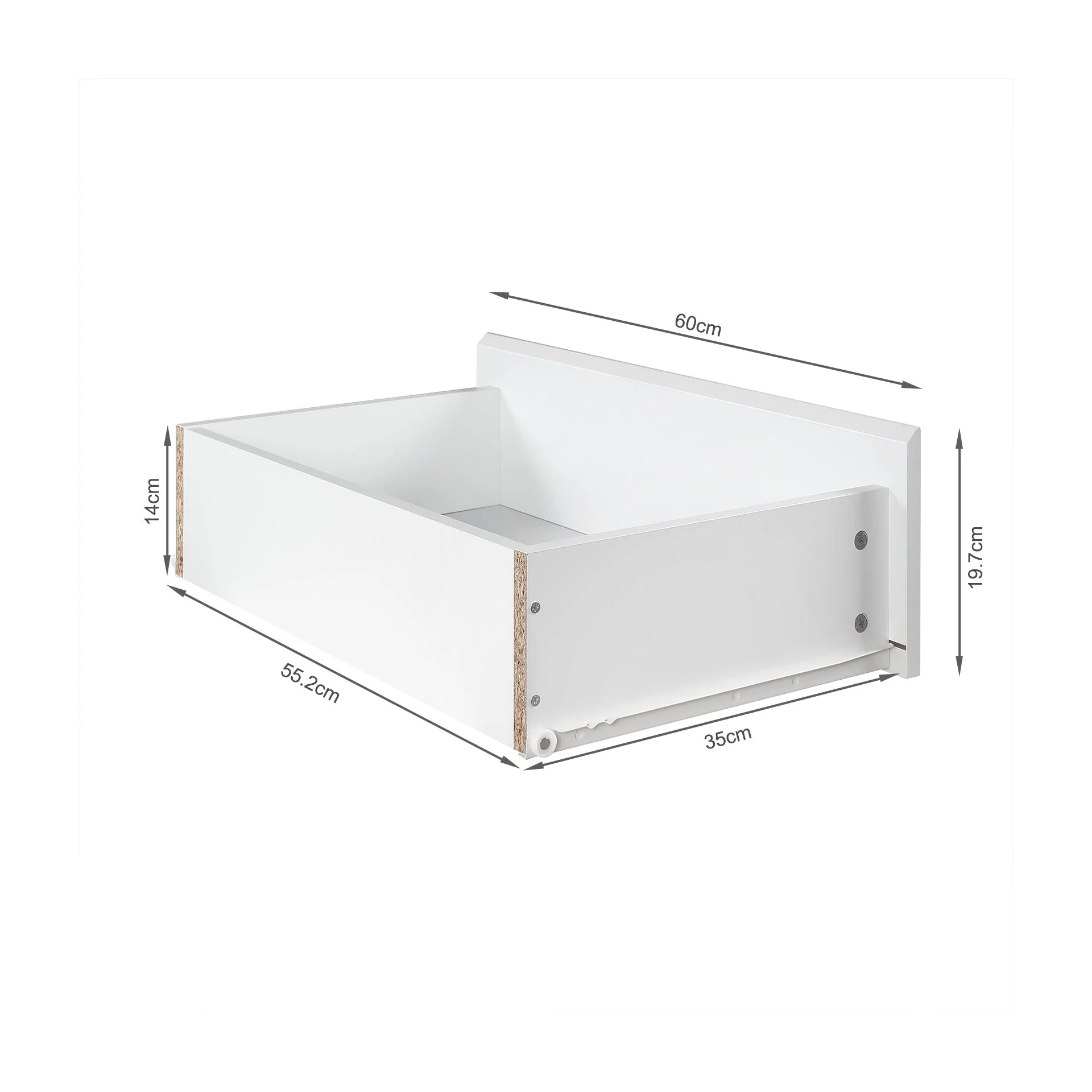 Angeles High Gloss 6 Drawer Lowboy - White - Image 12