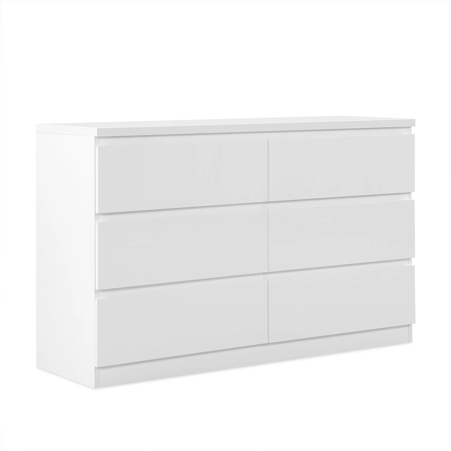 Angeles High Gloss 6 Drawer Lowboy - White - Image 8