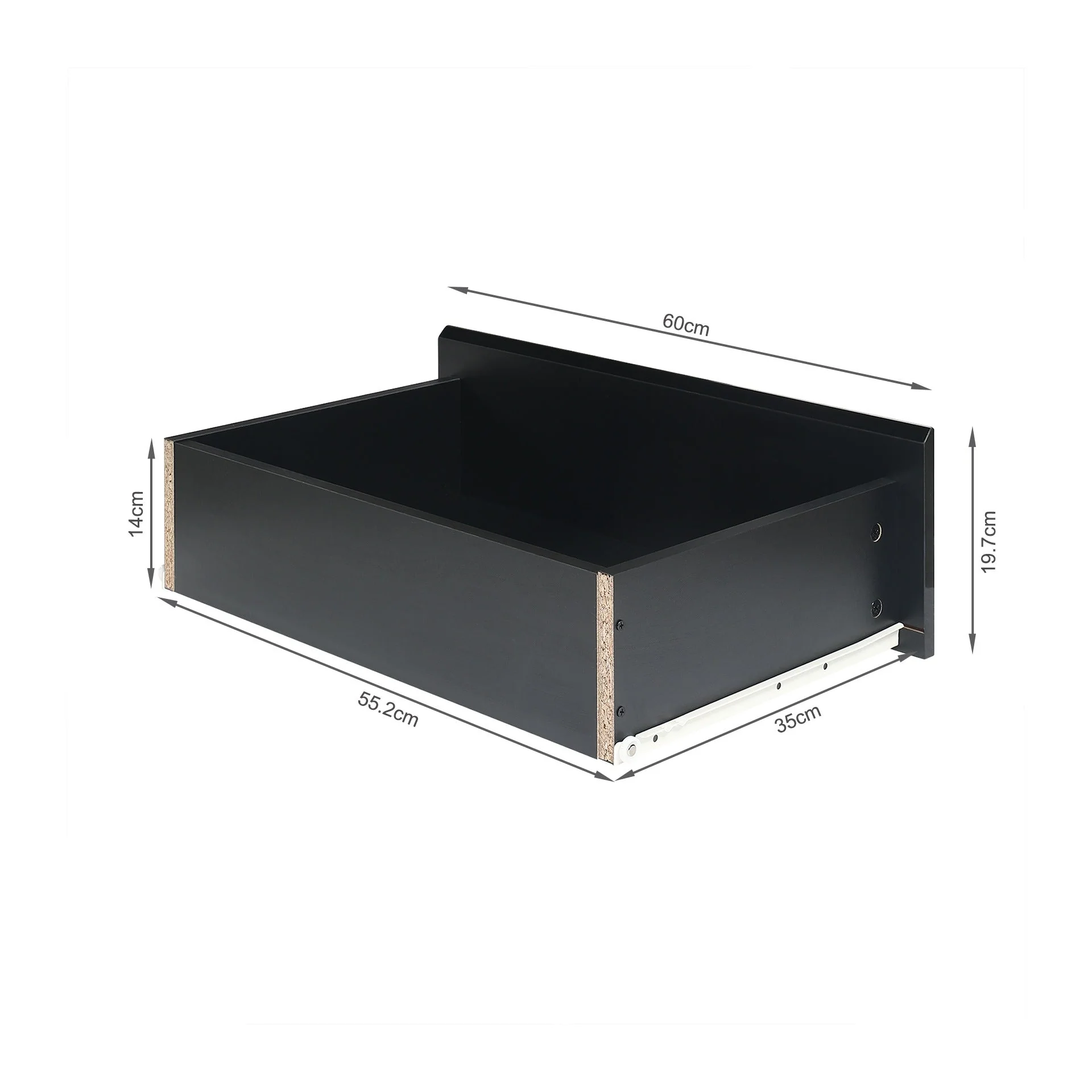 Angeles High Gloss 8 Drawer Lowboy - Black - Image 10