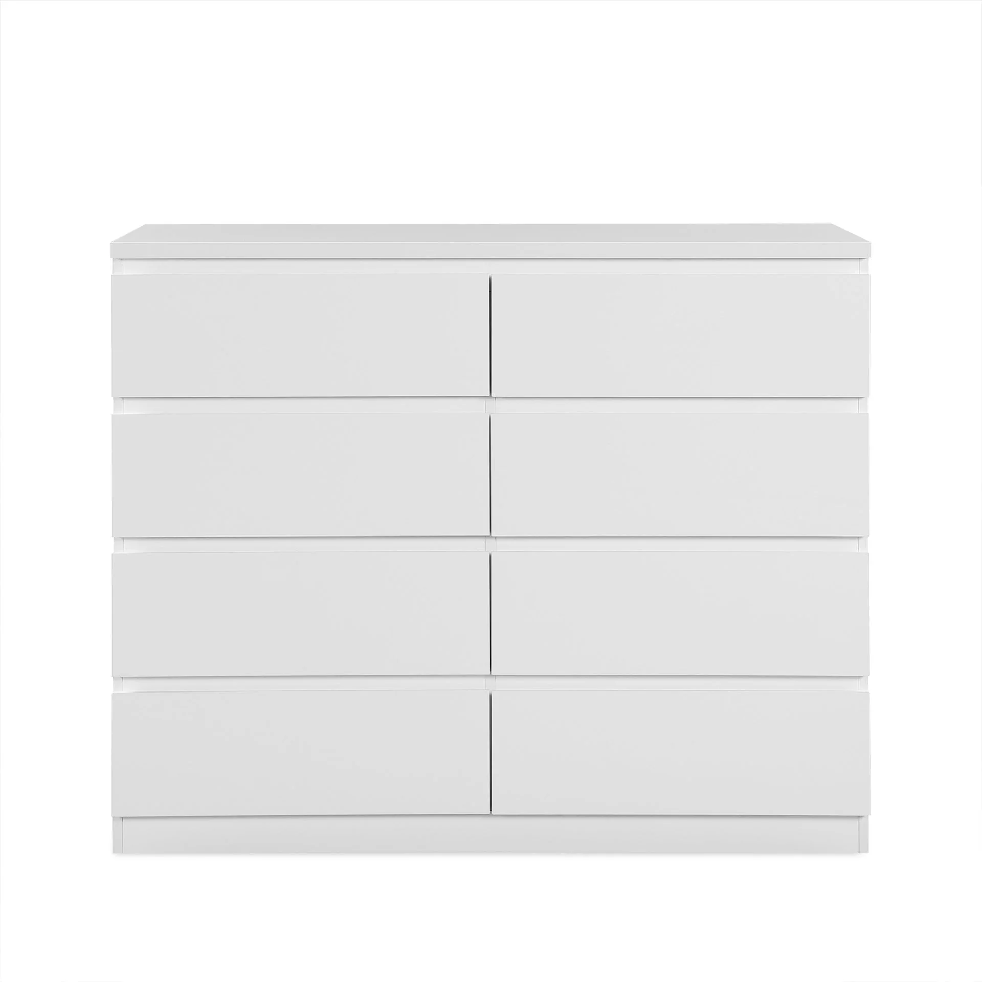 Angeles High Gloss 8 Drawer Lowboy - White - Image 8