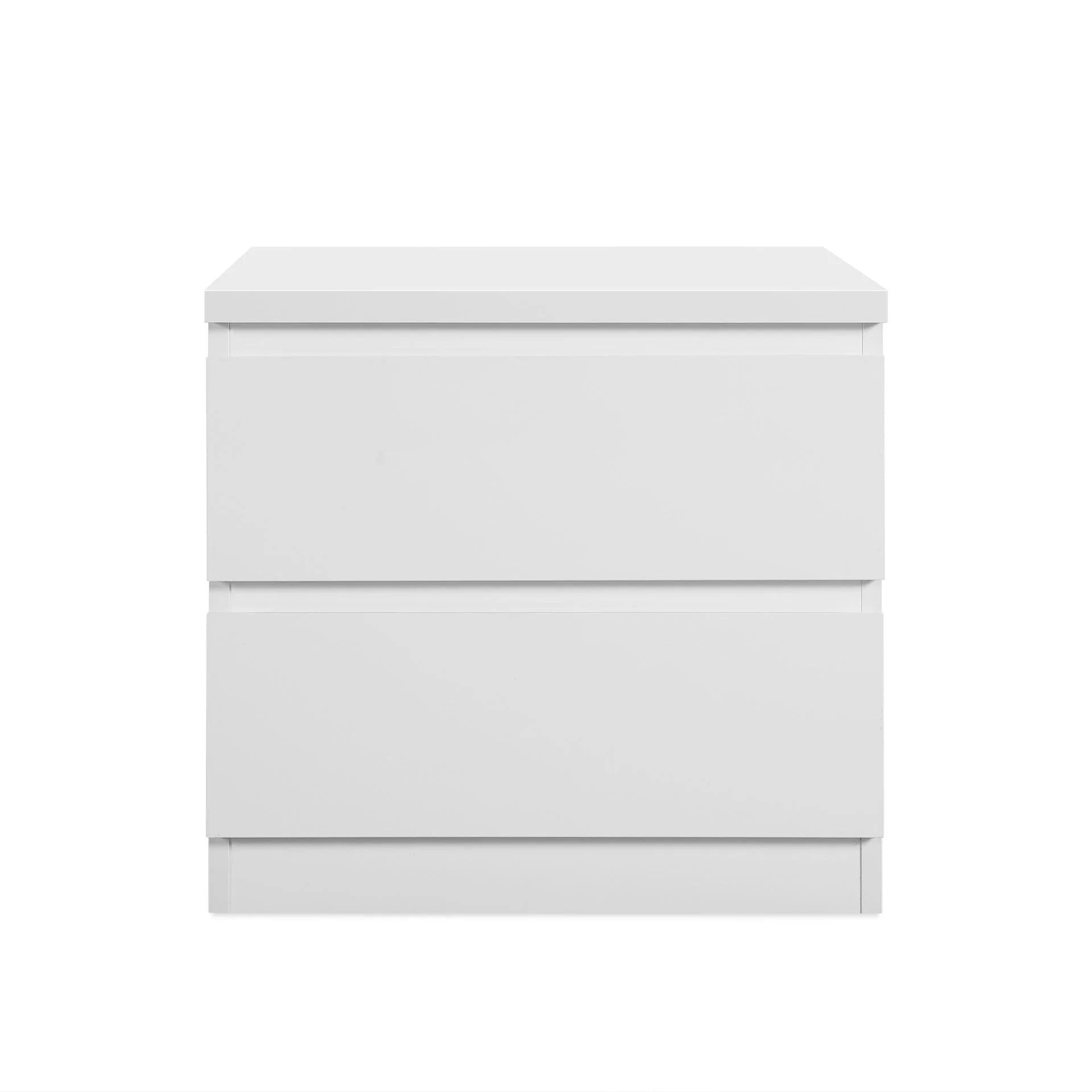 Angeles High Gloss Bedside Table - White - Image 7