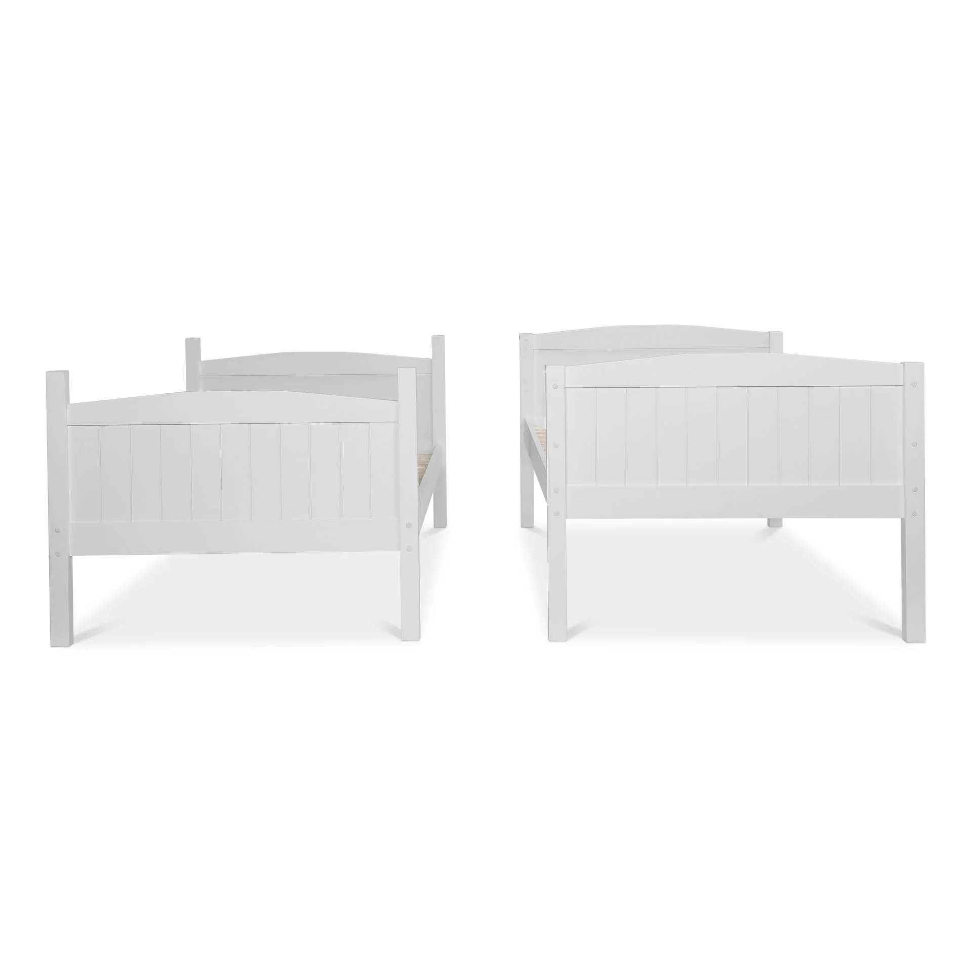 Annan Single Wooden Bunk Bed Frame - White - Image 10