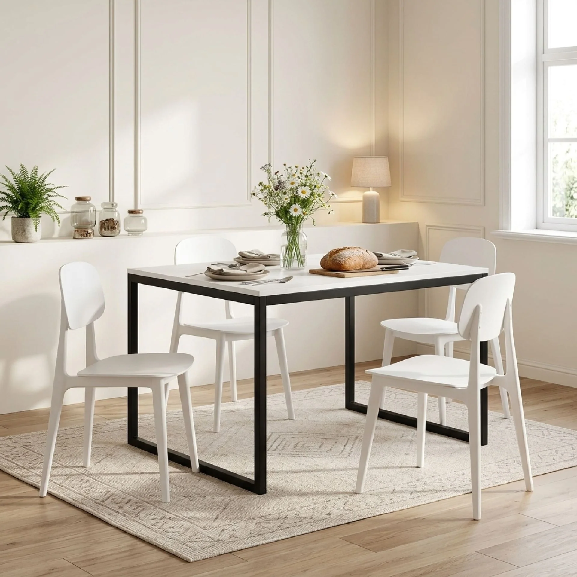 Anthony Dining Chair - Set of 4 - White - Image 5