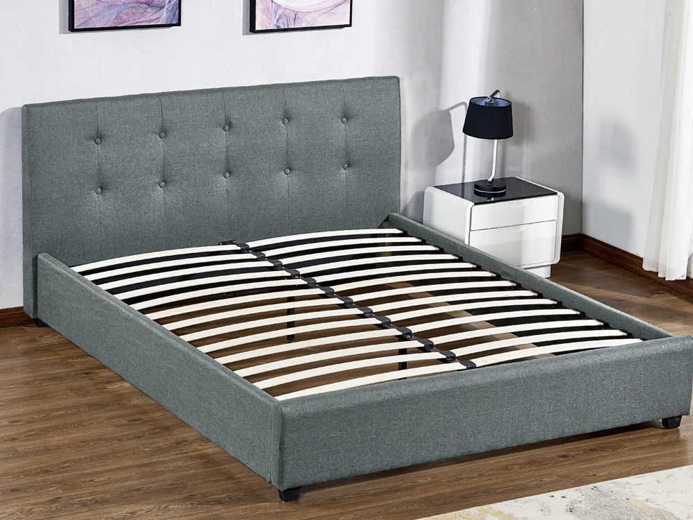 AORAKI Queen Bed Frame - GREY - Image 3
