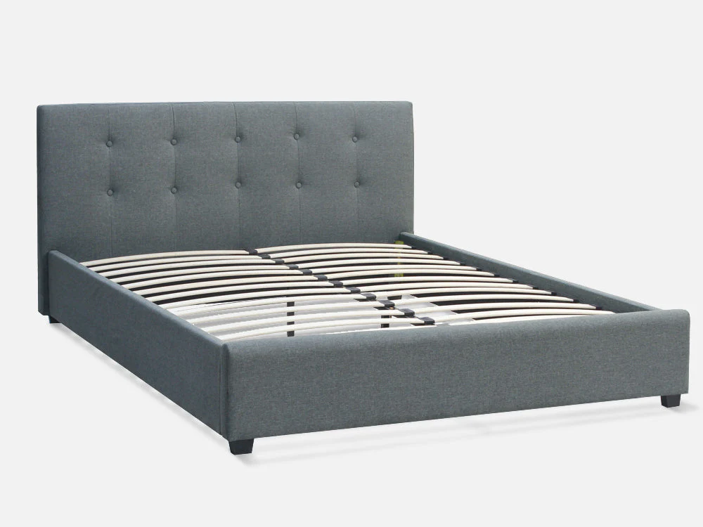 AORAKI Queen Bed Frame - GREY - Image 4