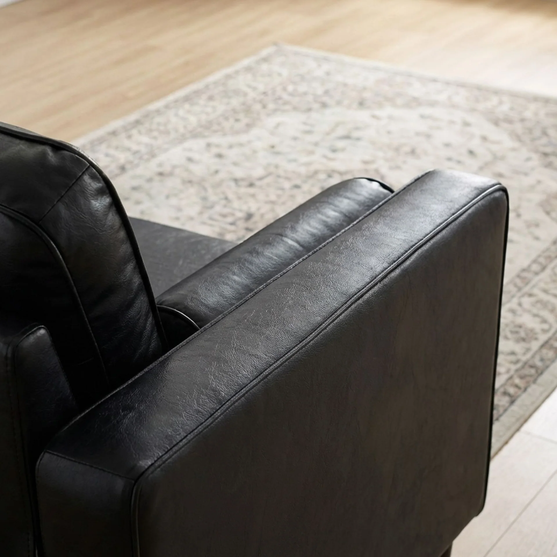 Apex 2 Seater Sofa - Black - Image 5