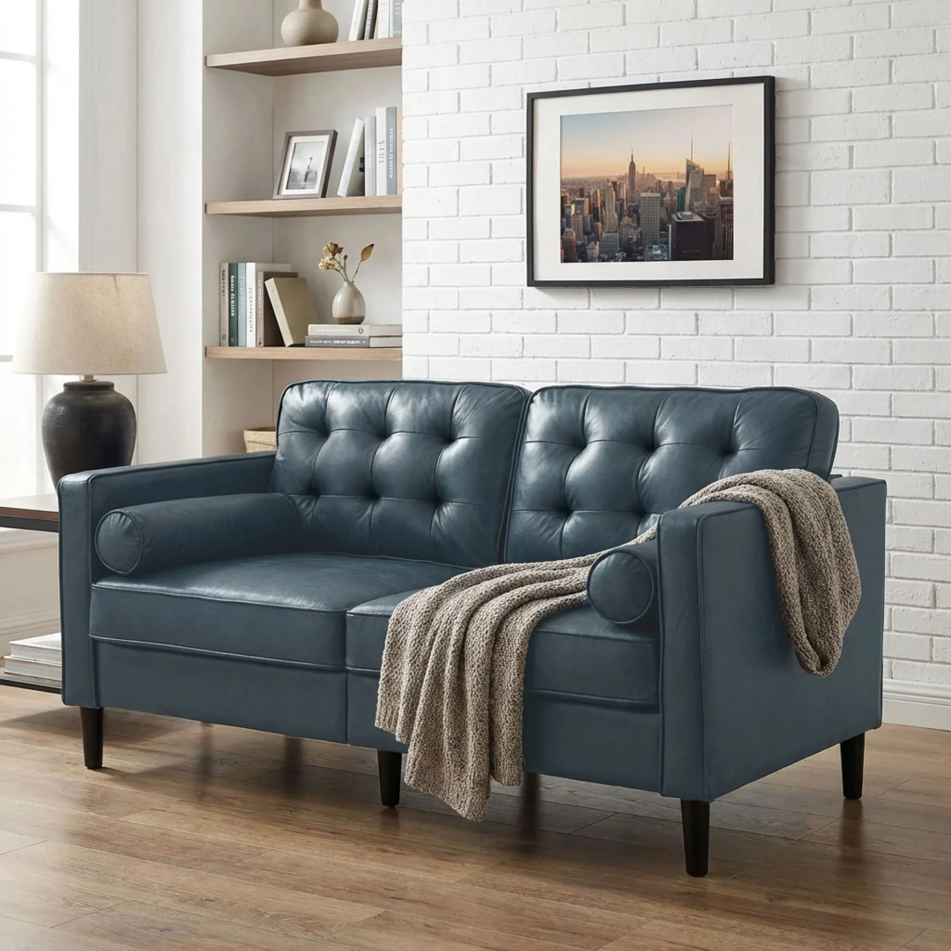Apex 2 Seater Sofa - Blue - Image 4