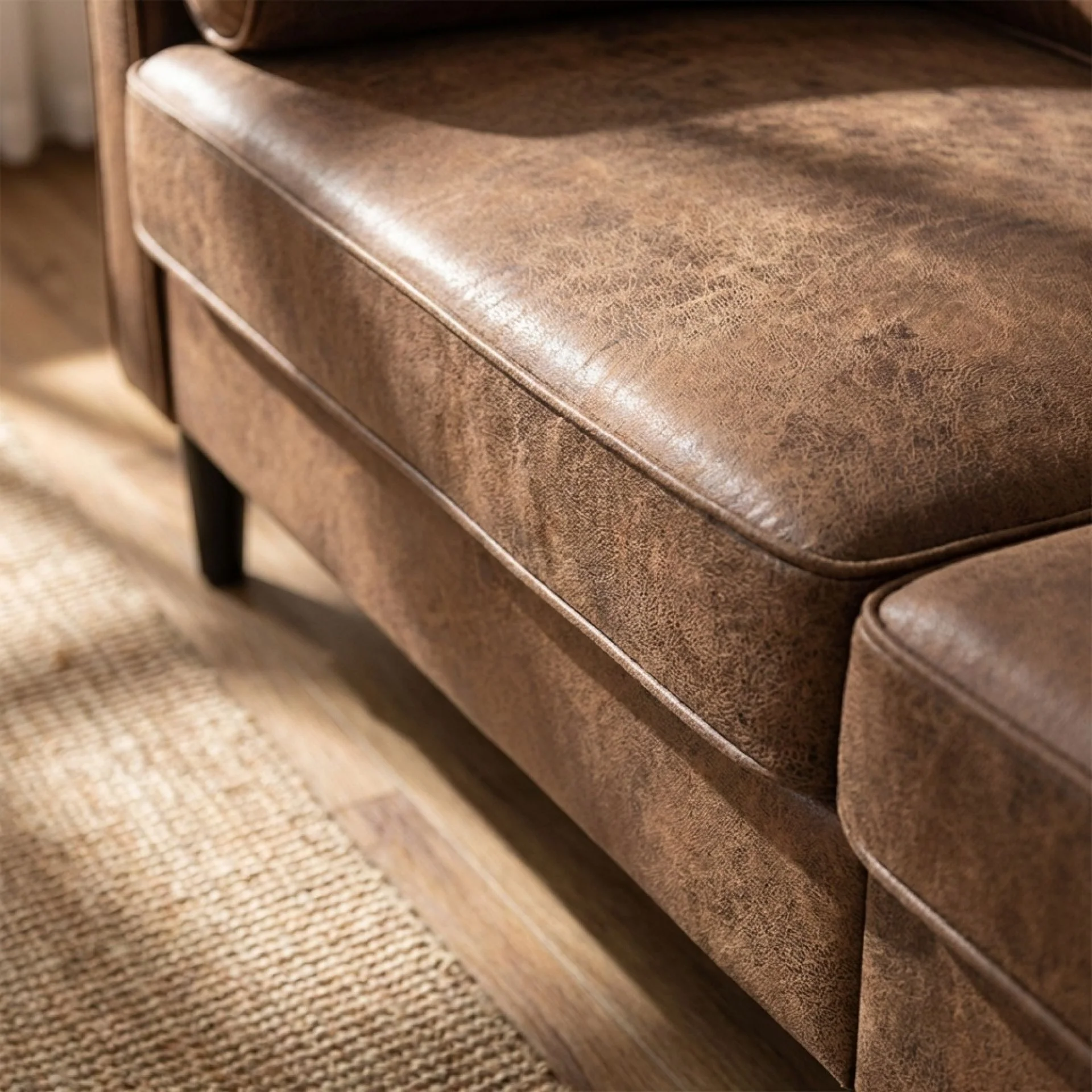 Apex 2 Seater Sofa - Brown - Image 6