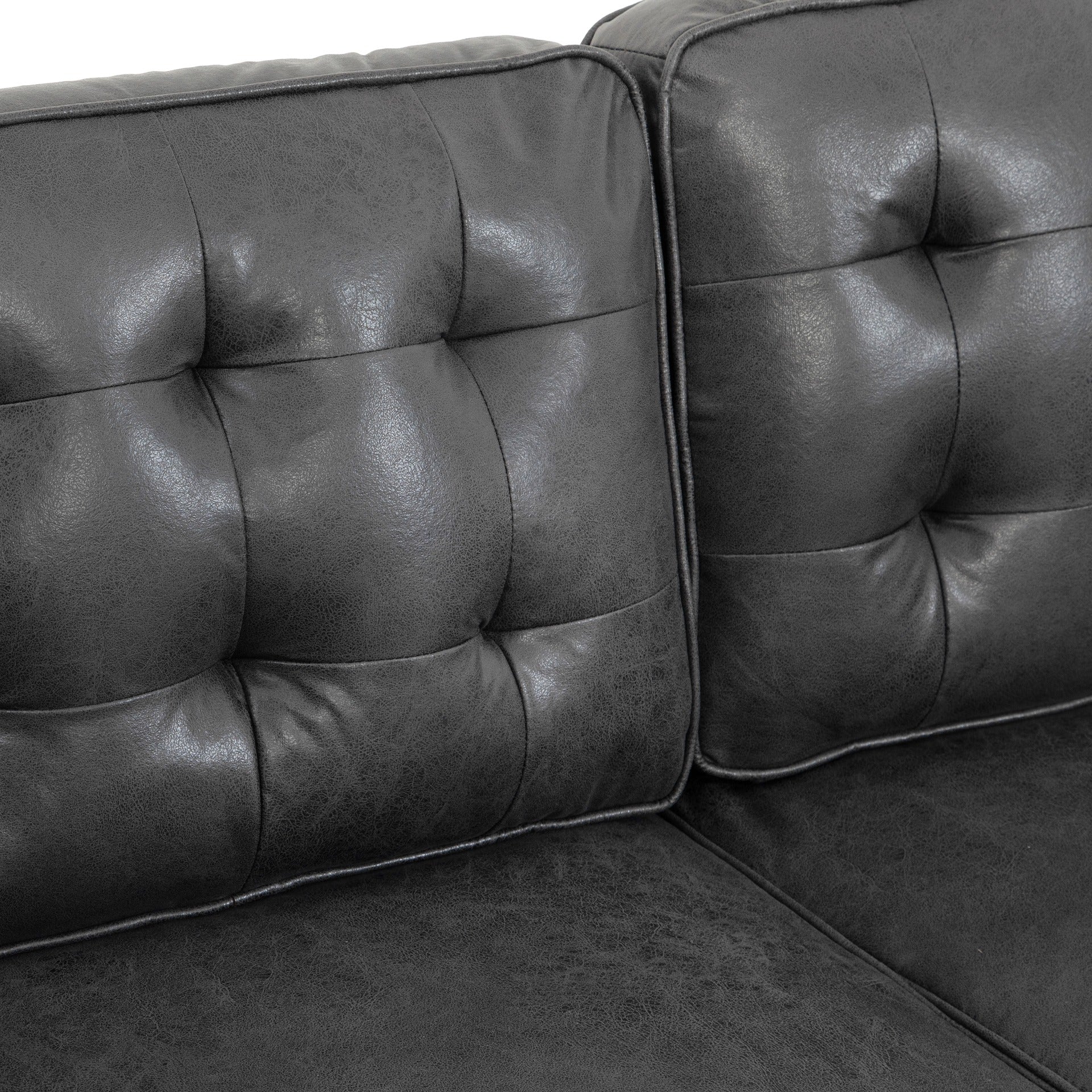 Apex 2 Seater Sofa - Dark Grey - Image 9