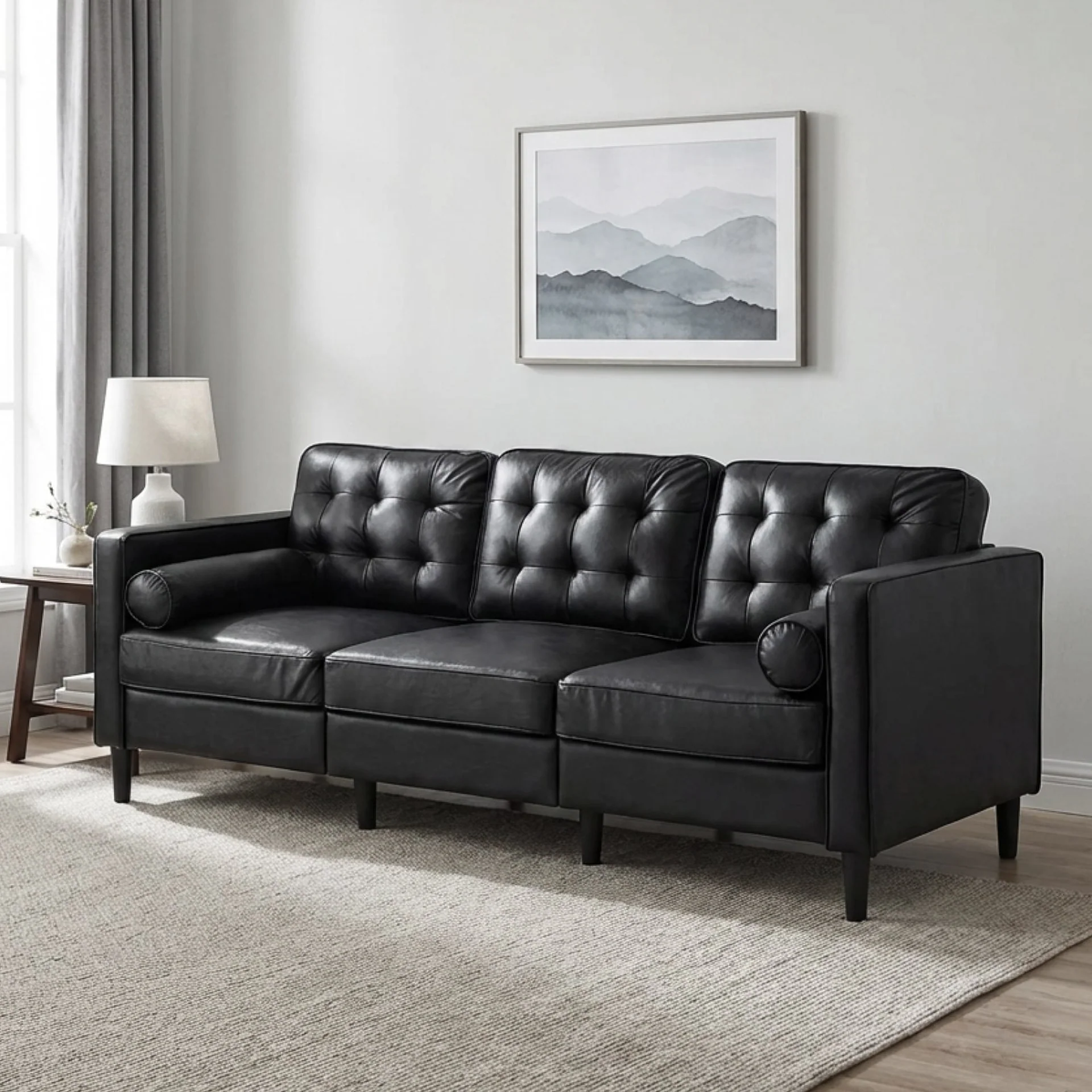 Apex 3 Seater Sofa - Black