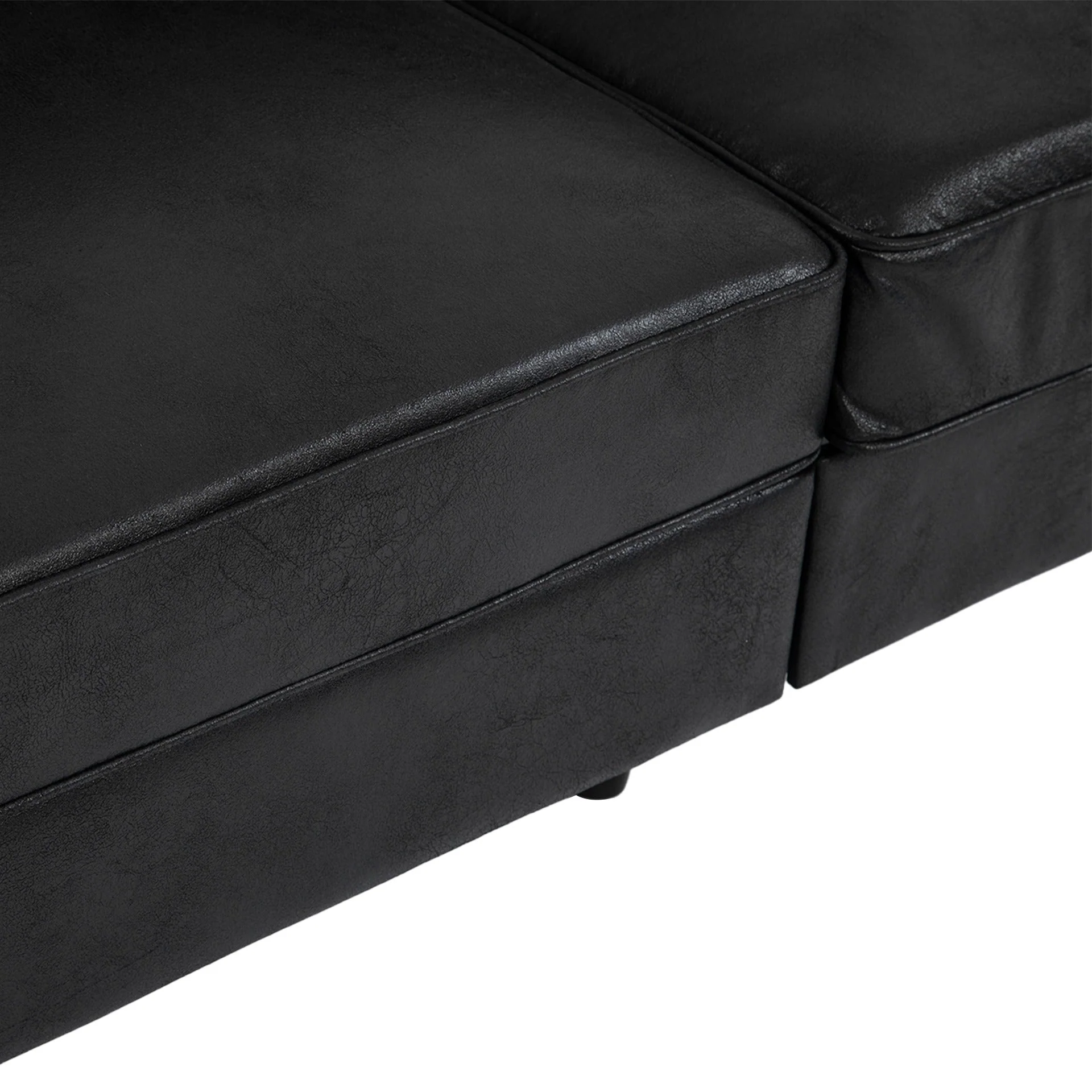 Apex 3 Seater Sofa - Black - Image 10