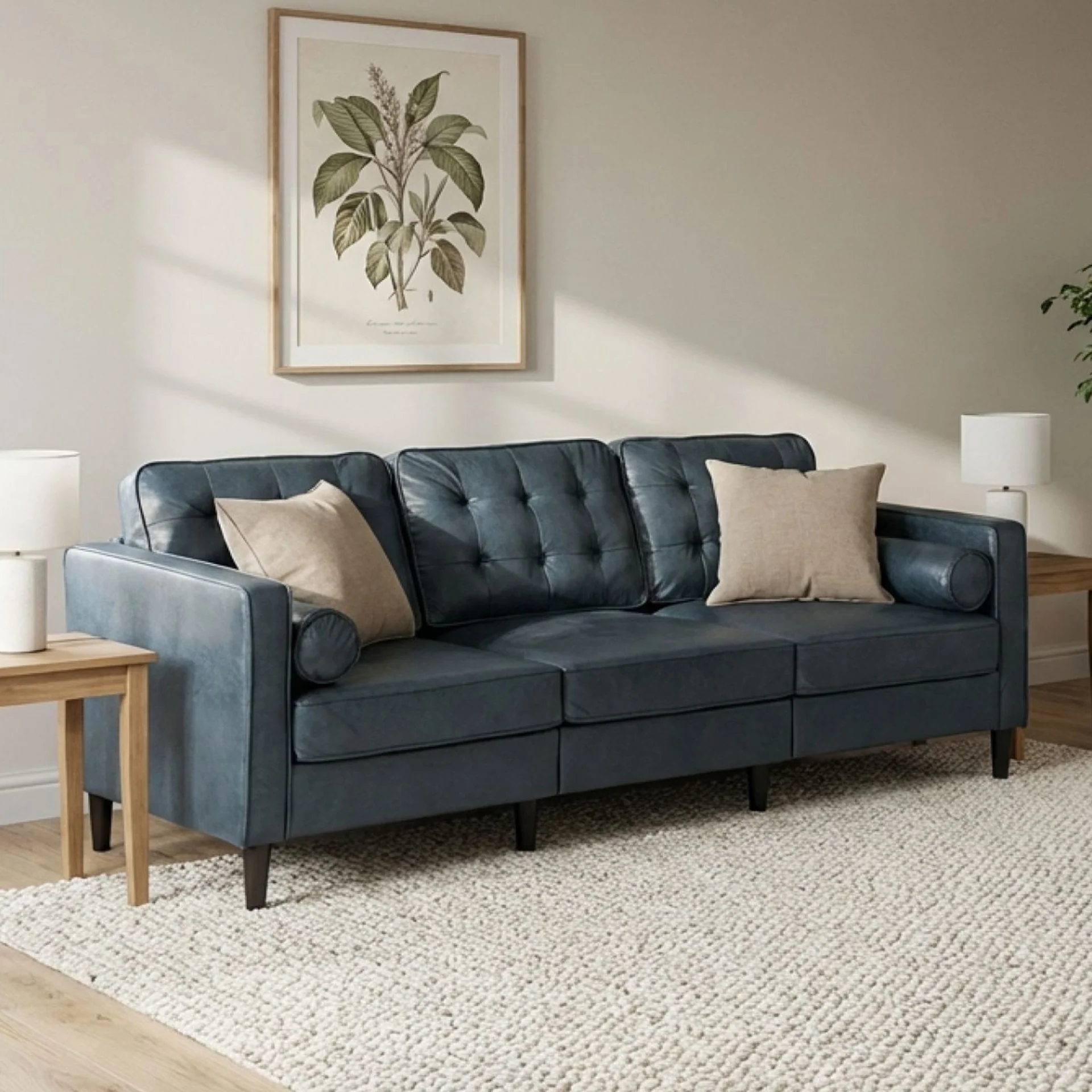 Apex 3 Seater Sofa - Blue