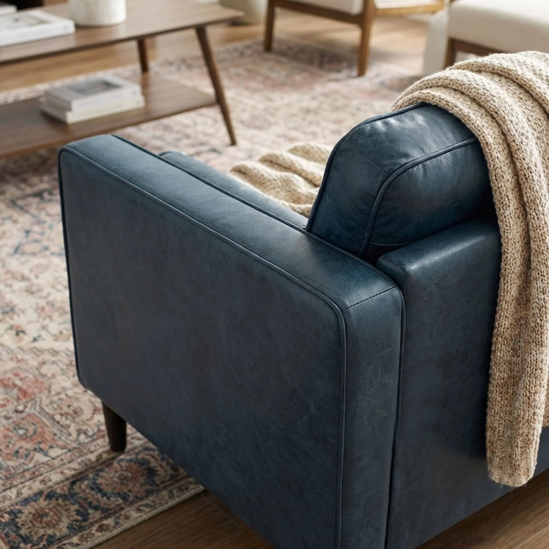 Apex 3 Seater Sofa - Blue - Image 5