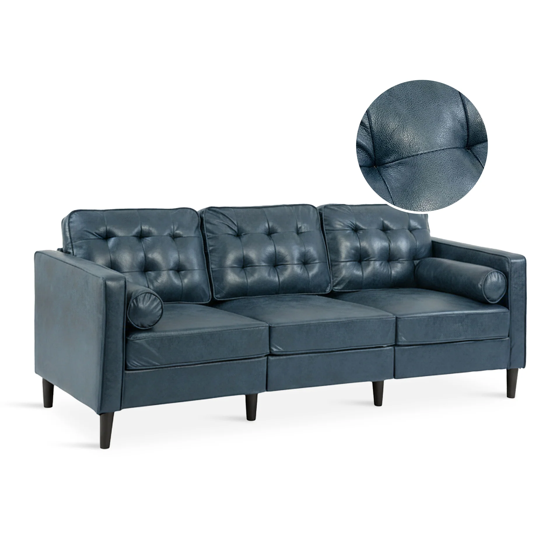 Apex 3 Seater Sofa - Blue - Image 7