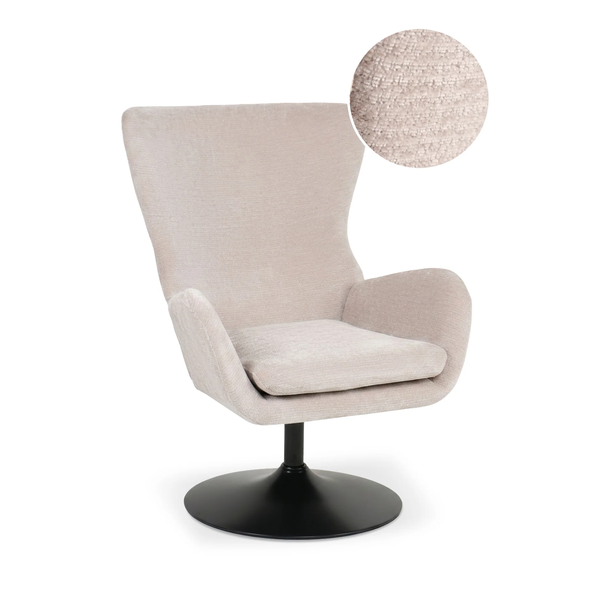 Arcus Velvet Armchair - Light Khaki - Image 7
