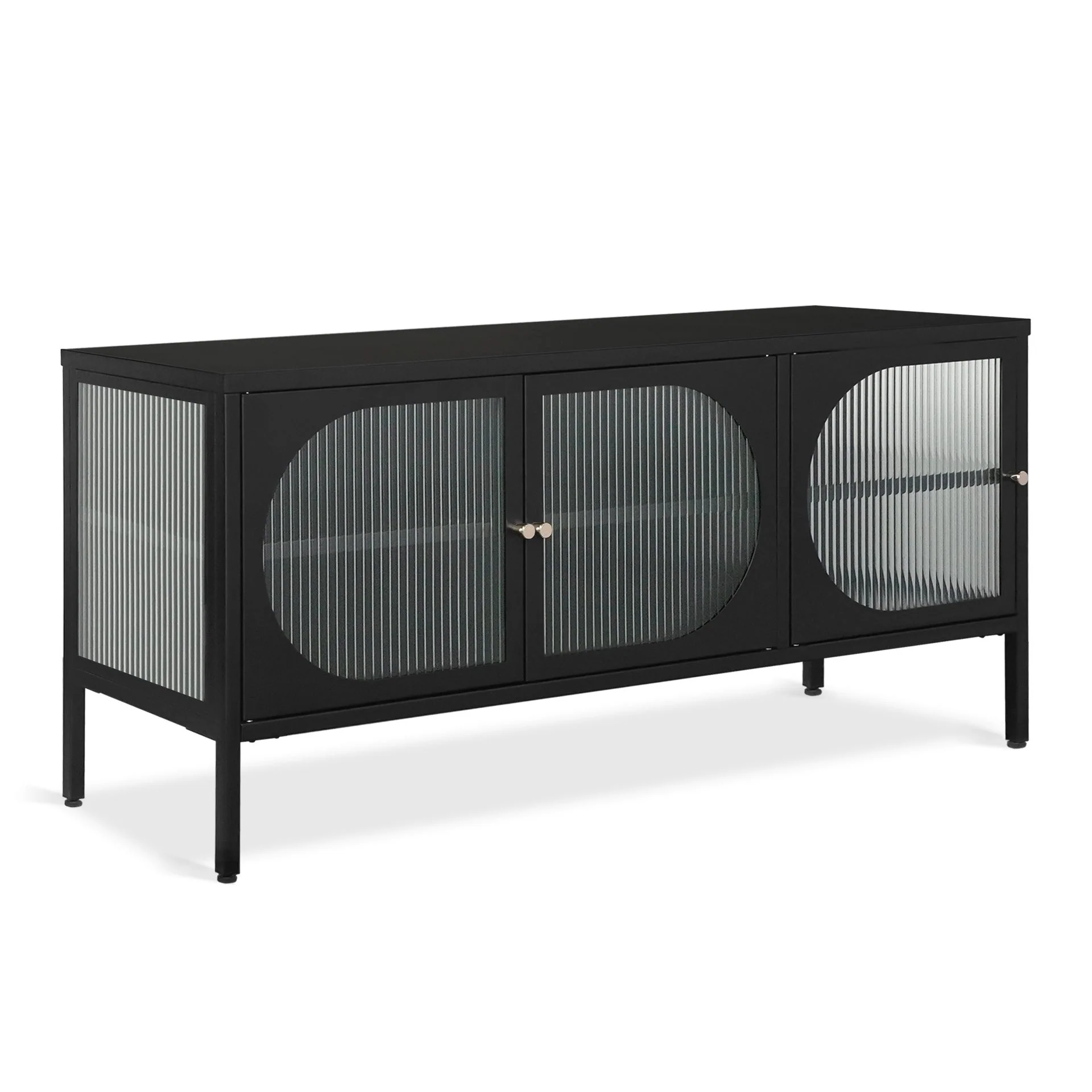 Arden 1.2m Entertainment Unit - Black - Image 2
