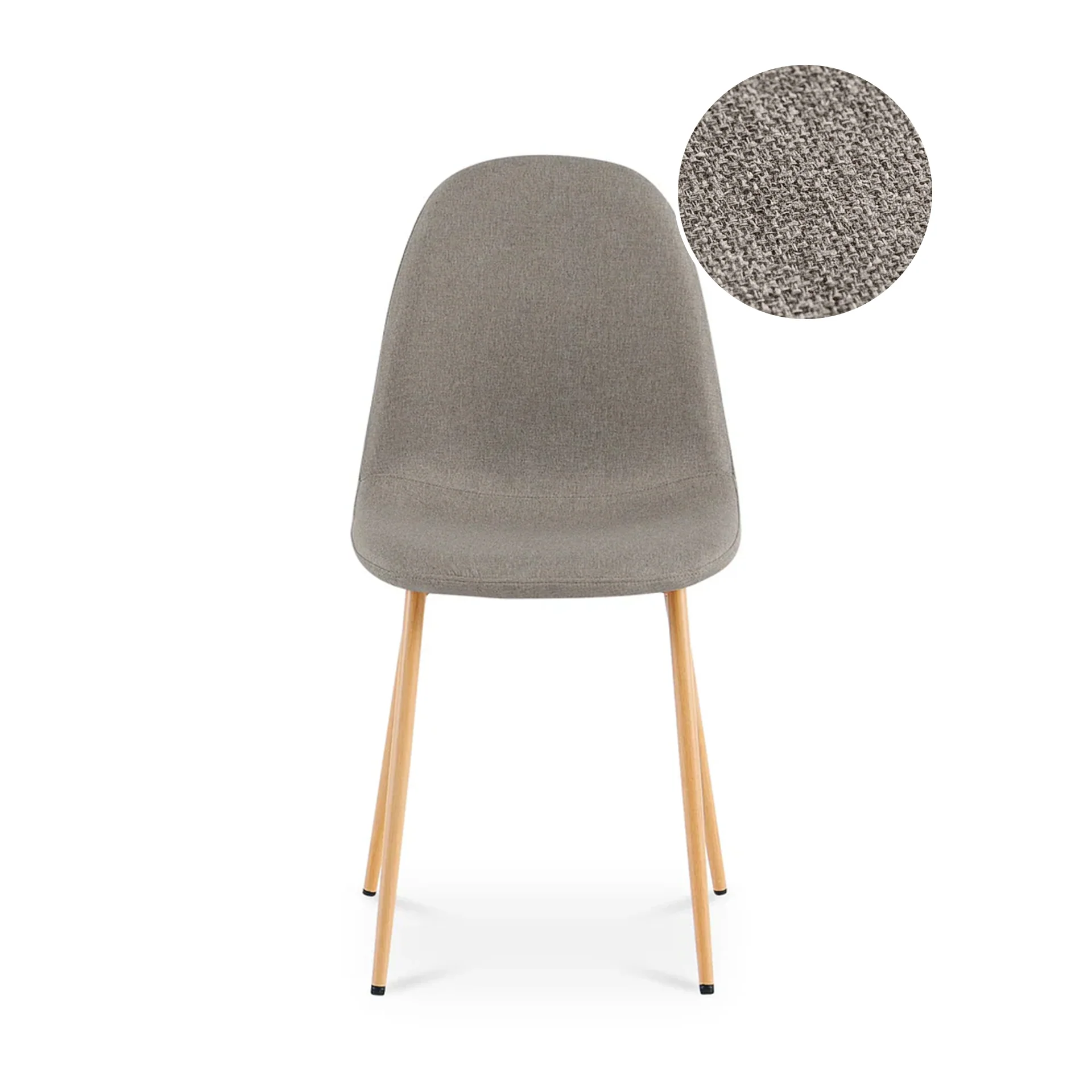 Arlo Linen Dining Chair - Set of 4 - Beige - Image 8
