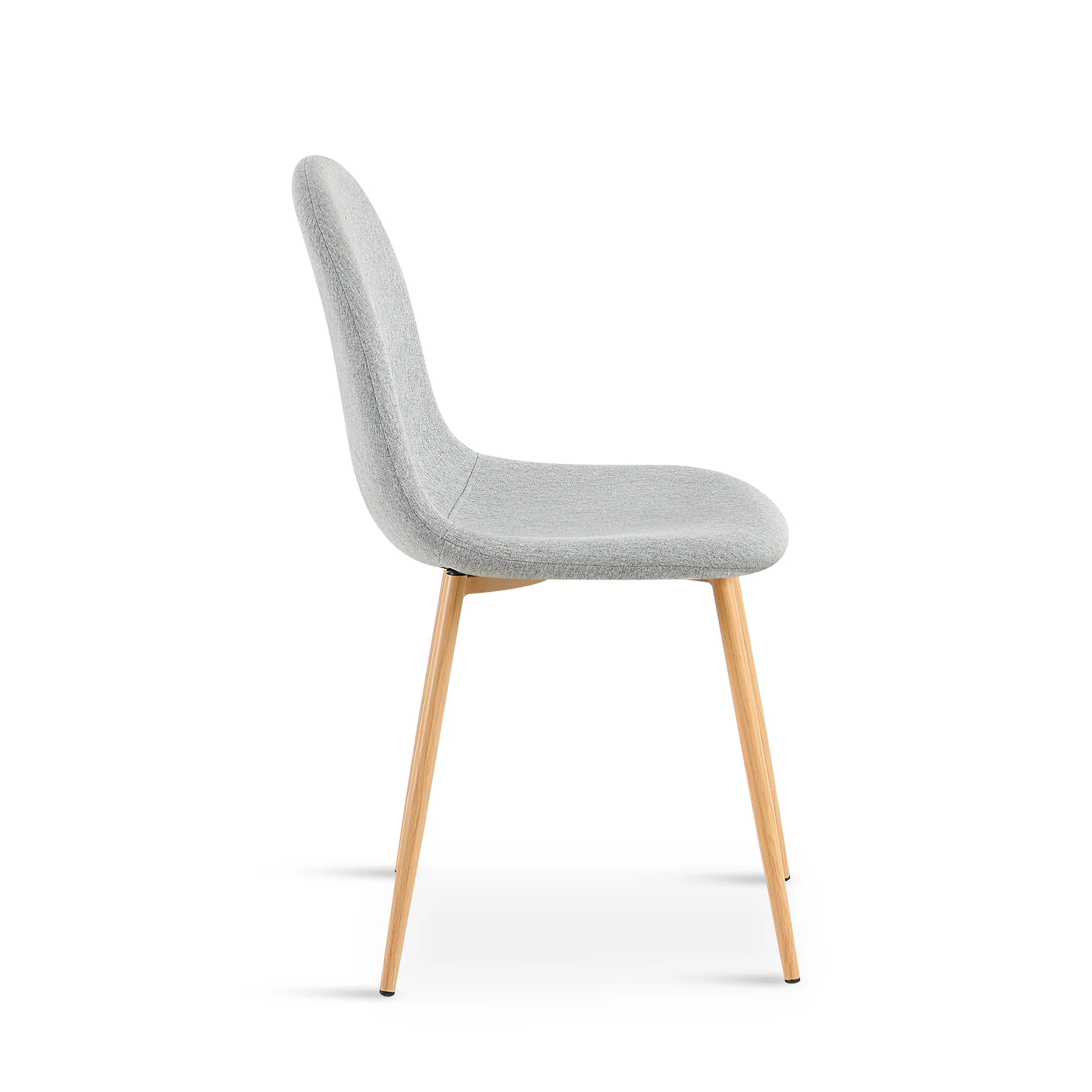 Arlo Linen Dining Chair - Set of 4 - Light Grey - Image 9