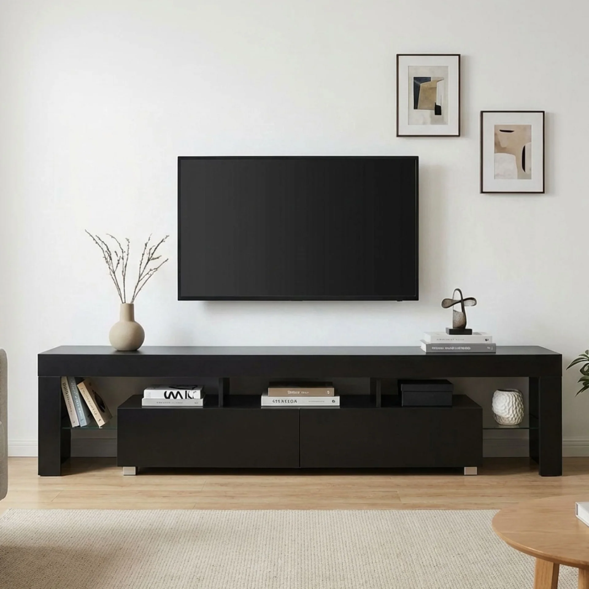 Arvada 2m Entertainment Unit - Black - Image 3