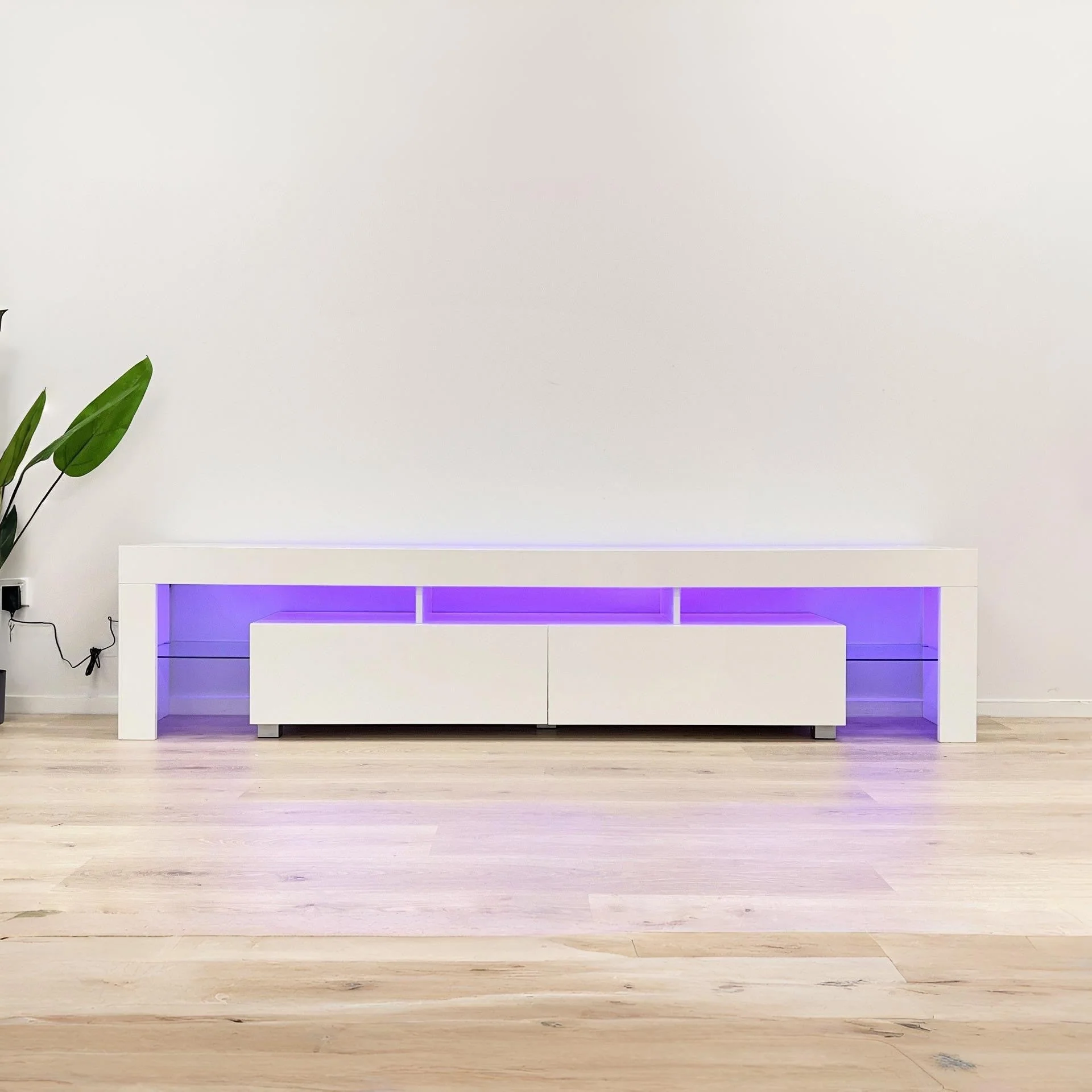 Arvada 2m LED Entertainment Unit - White - Image 10