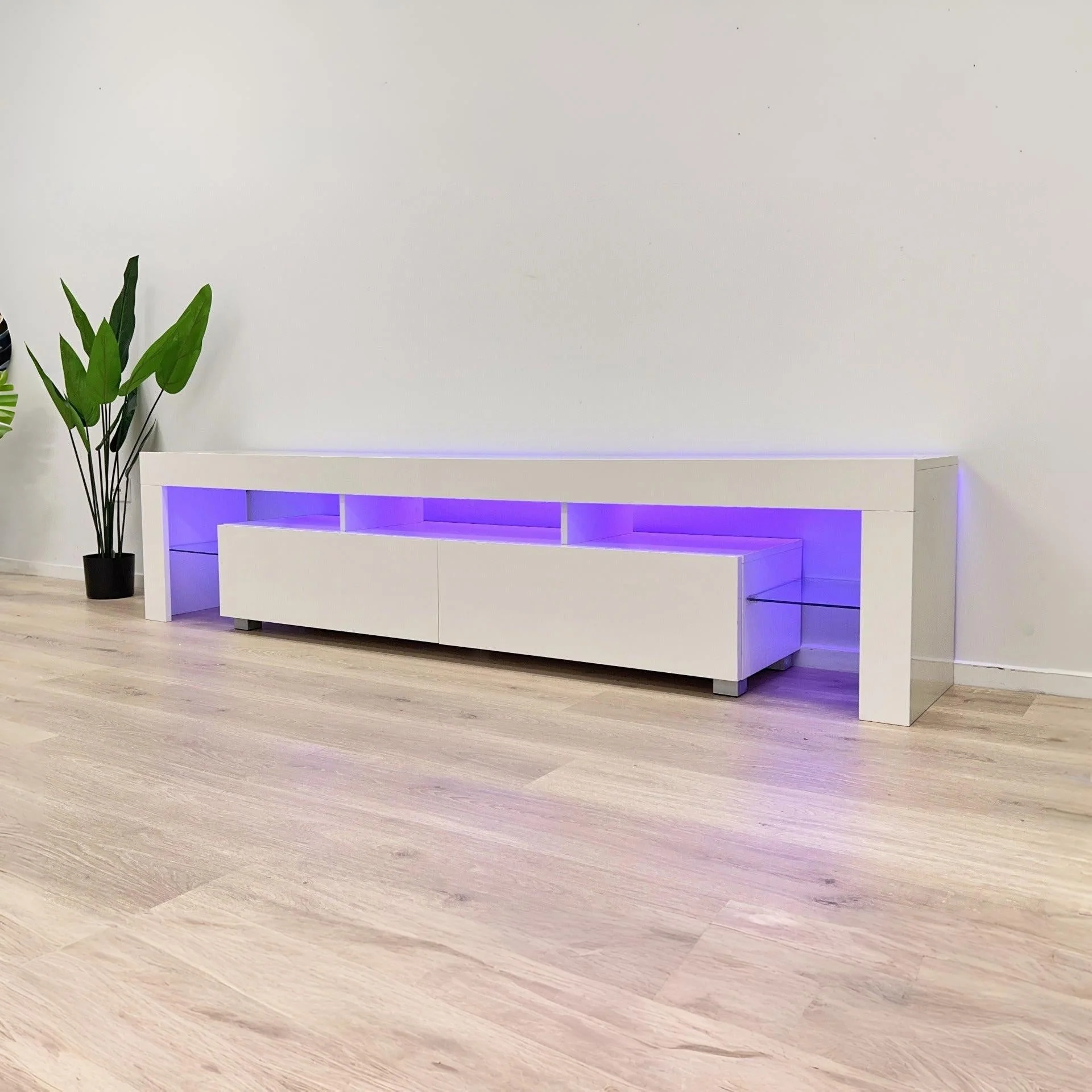 Arvada 2m LED Entertainment Unit - White - Image 12