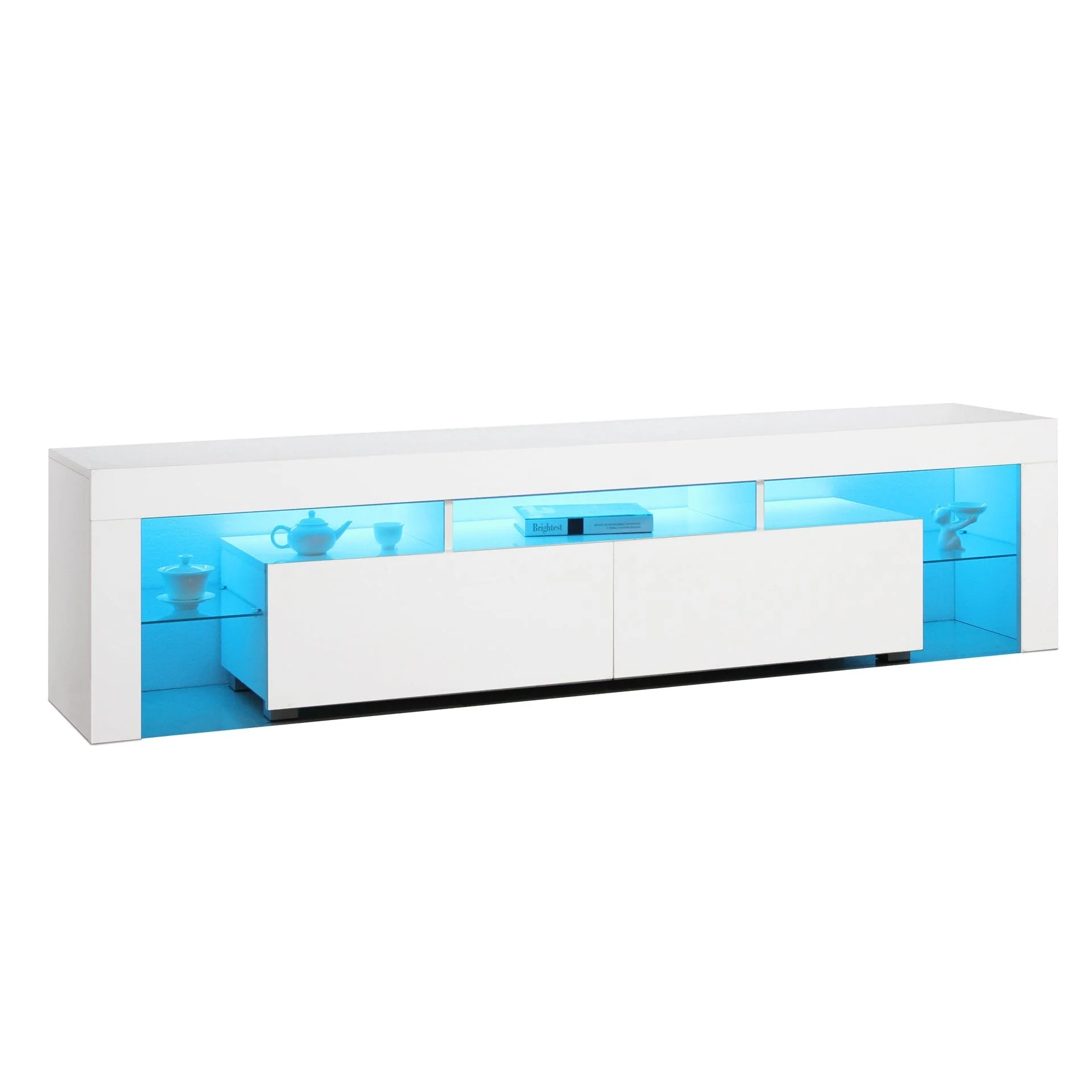 Arvada 2m LED Entertainment Unit - White - Image 7