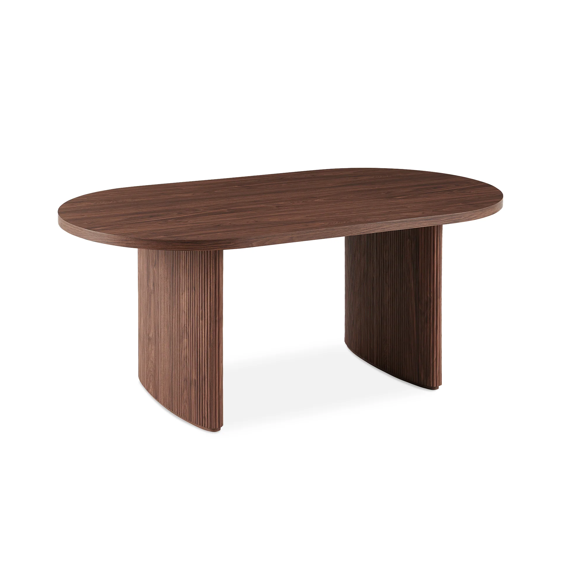 Arvola Rectangle Dining Table 180x95cm - Walnut - Image 9