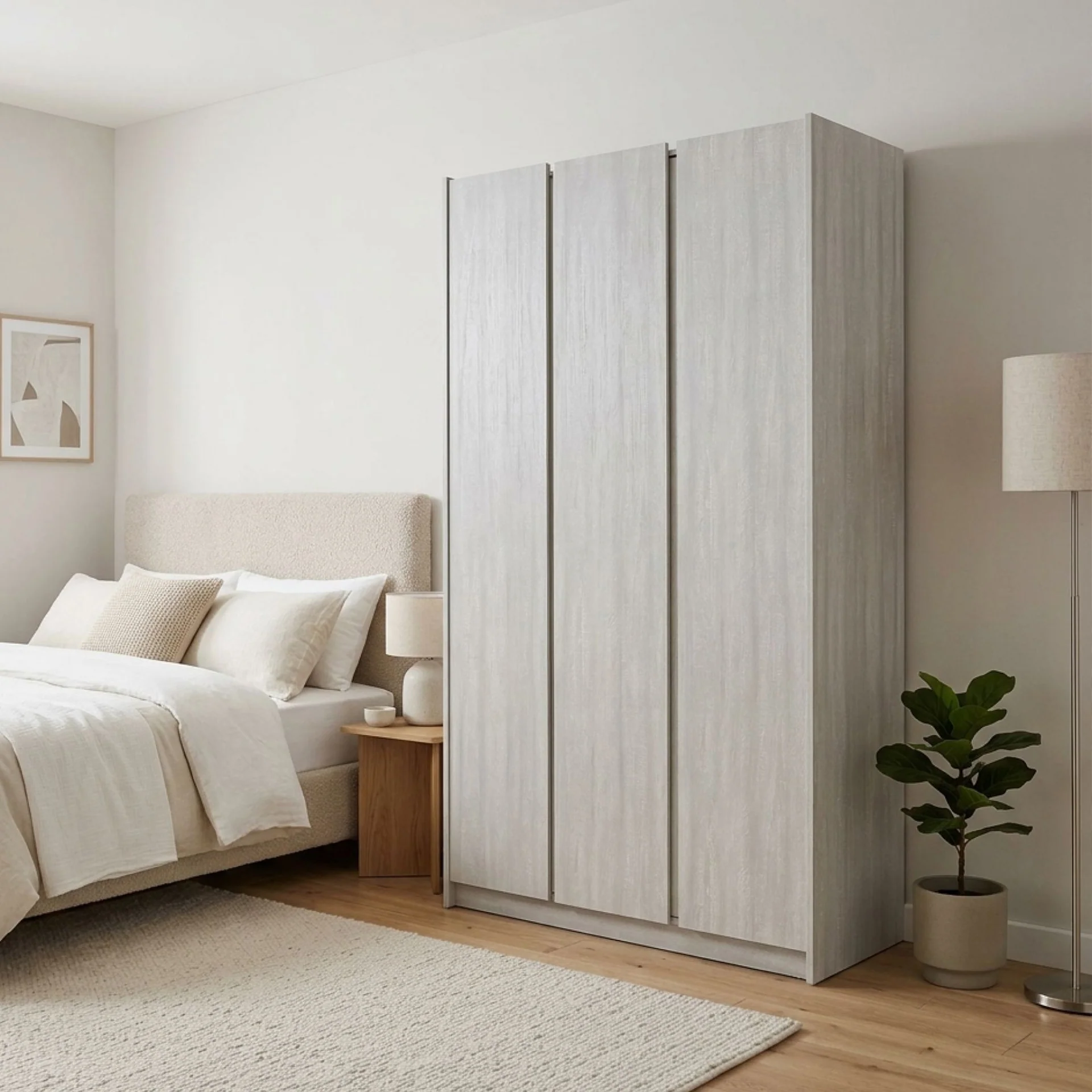 Ashton 3 Door Wardrobe - Grey Oak