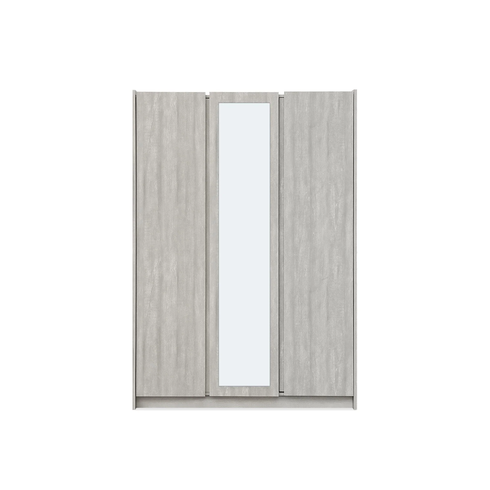 Ashton 3 Door Wardrobe with Mirror - Grey Oak - Image 5