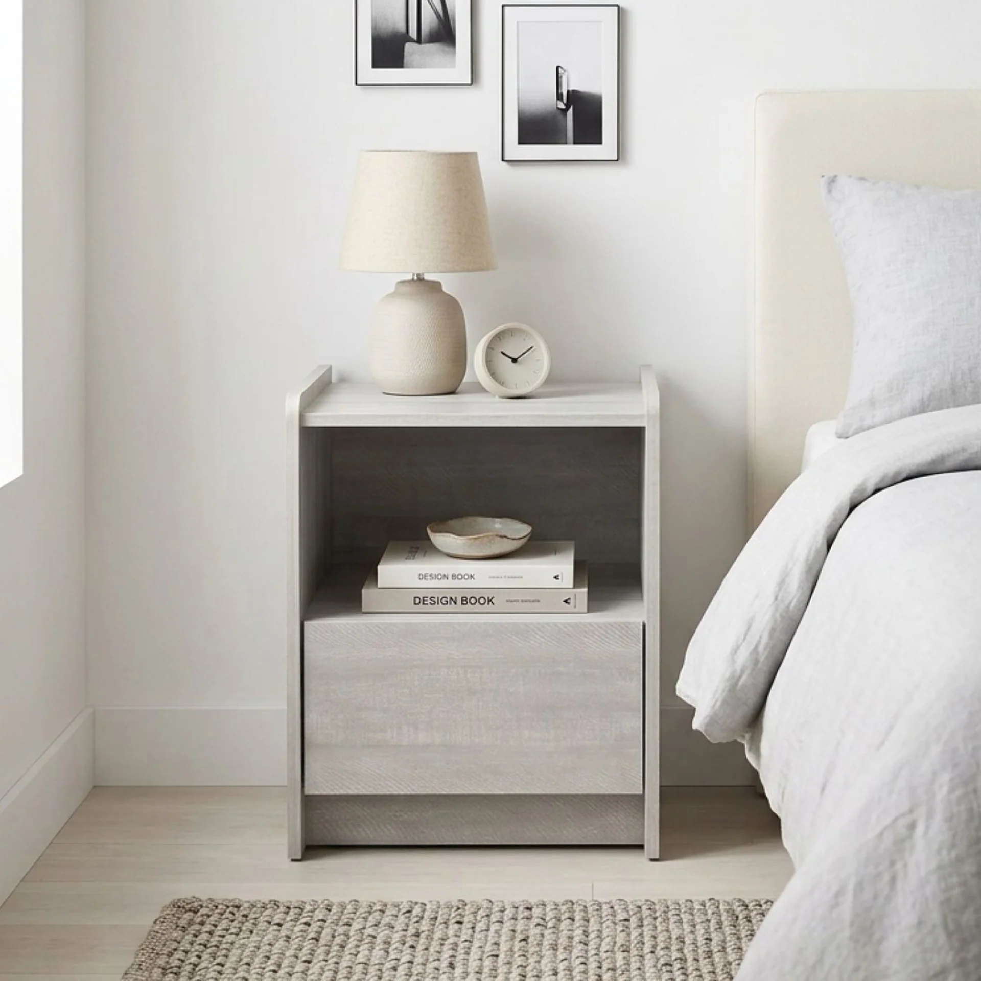 Ashton Bedside Table - Grey Oak - Image 5