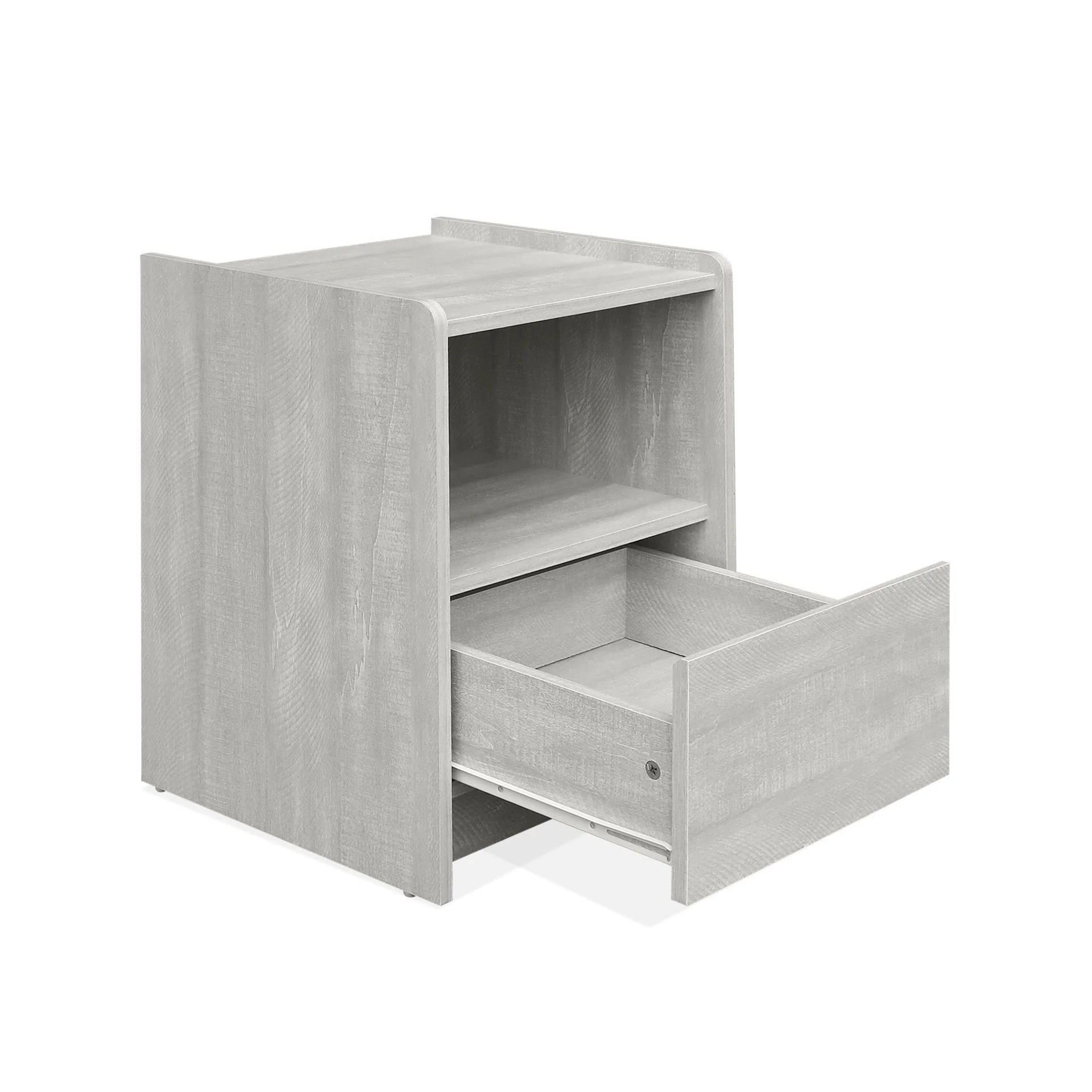 Ashton Bedside Table - Grey Oak - Image 9