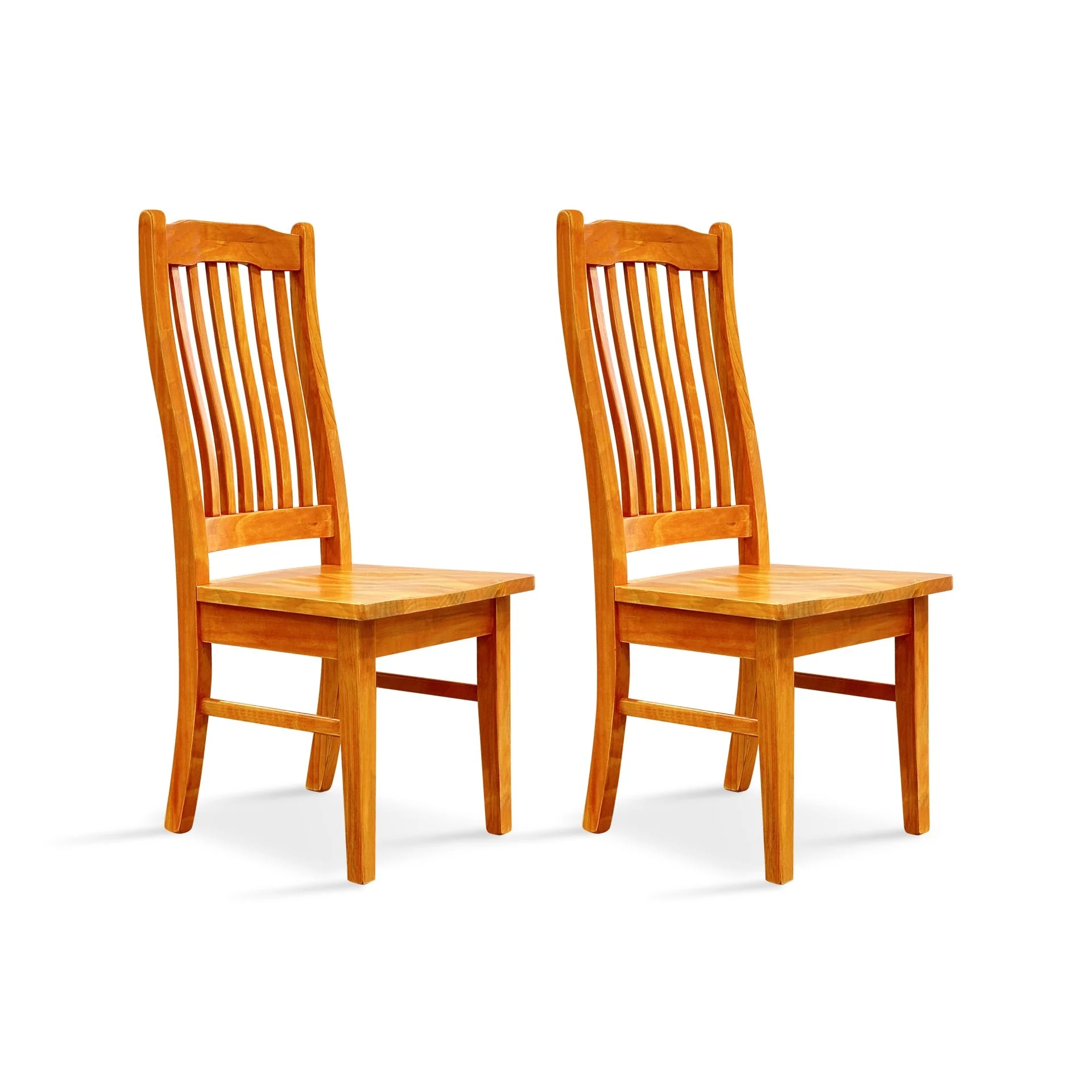 Ashwood Solid Pine Dining Chair - Set of two - Honey - Image 2