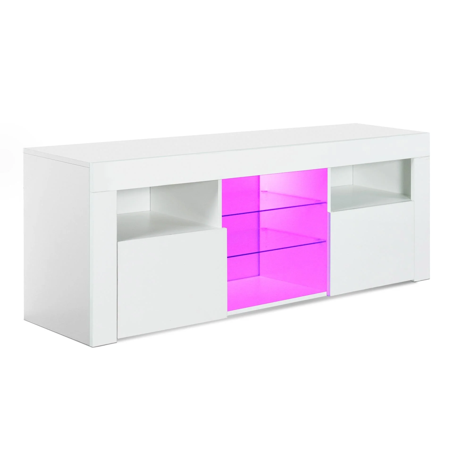 Atka 1.45m LED Entertainment Unit - White - Image 10
