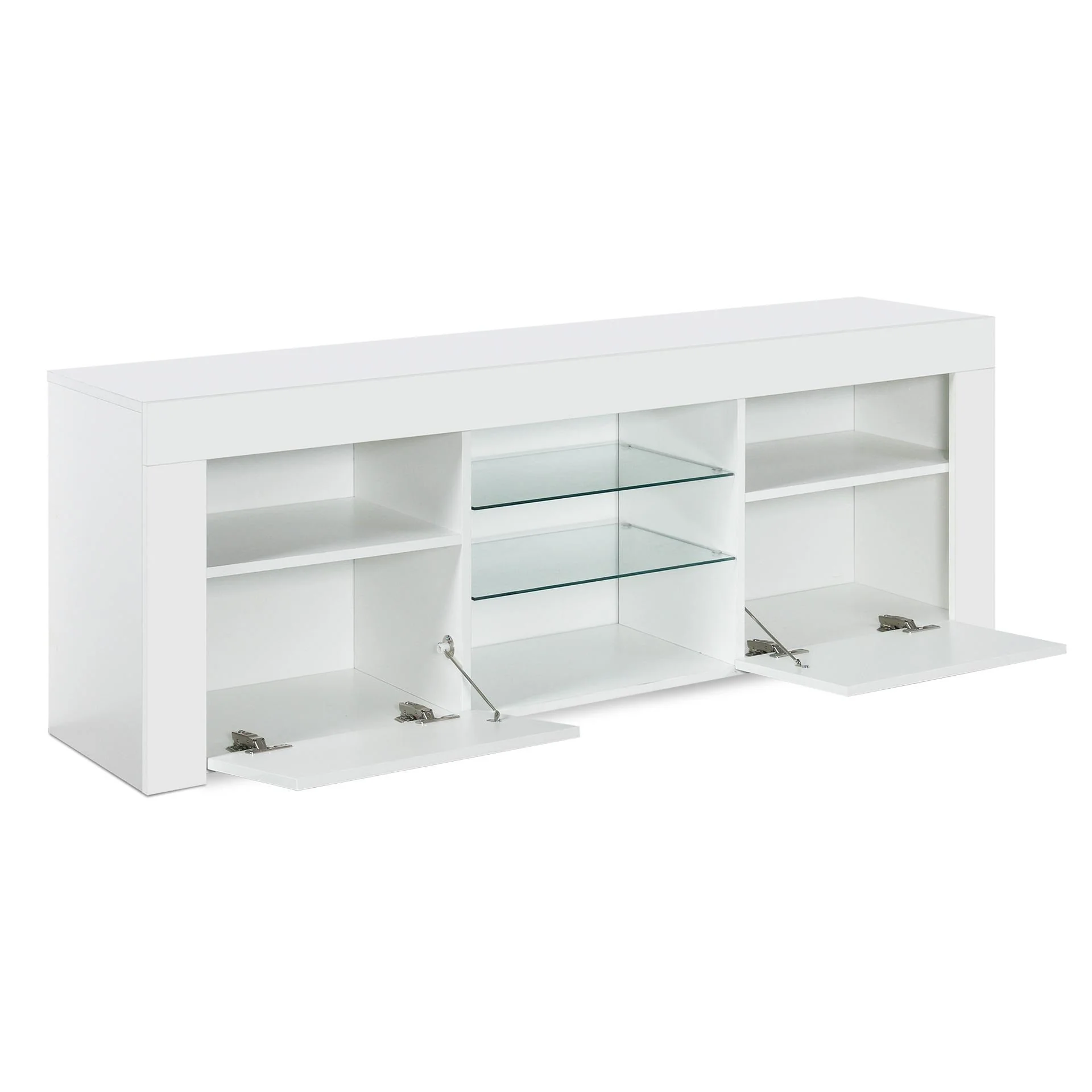 Atka 1.45m LED Entertainment Unit - White - Image 13