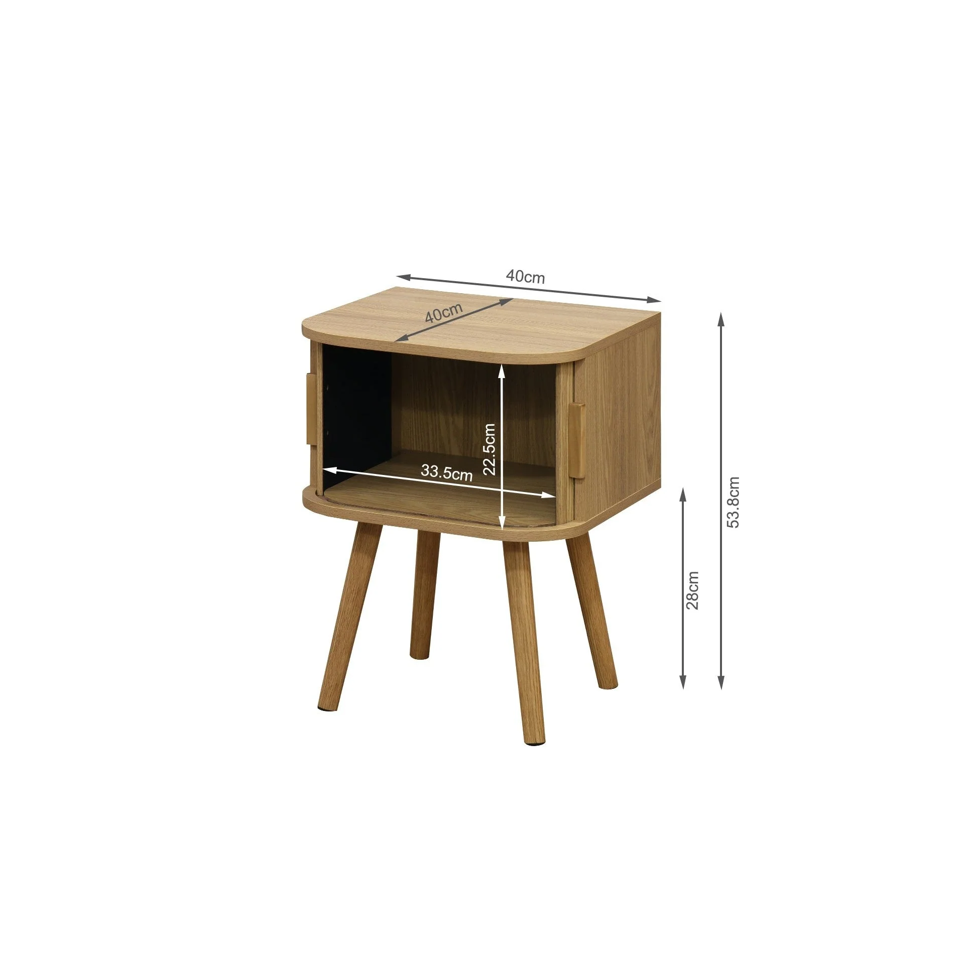 Atlantic Bedside Table - Natural - Image 11