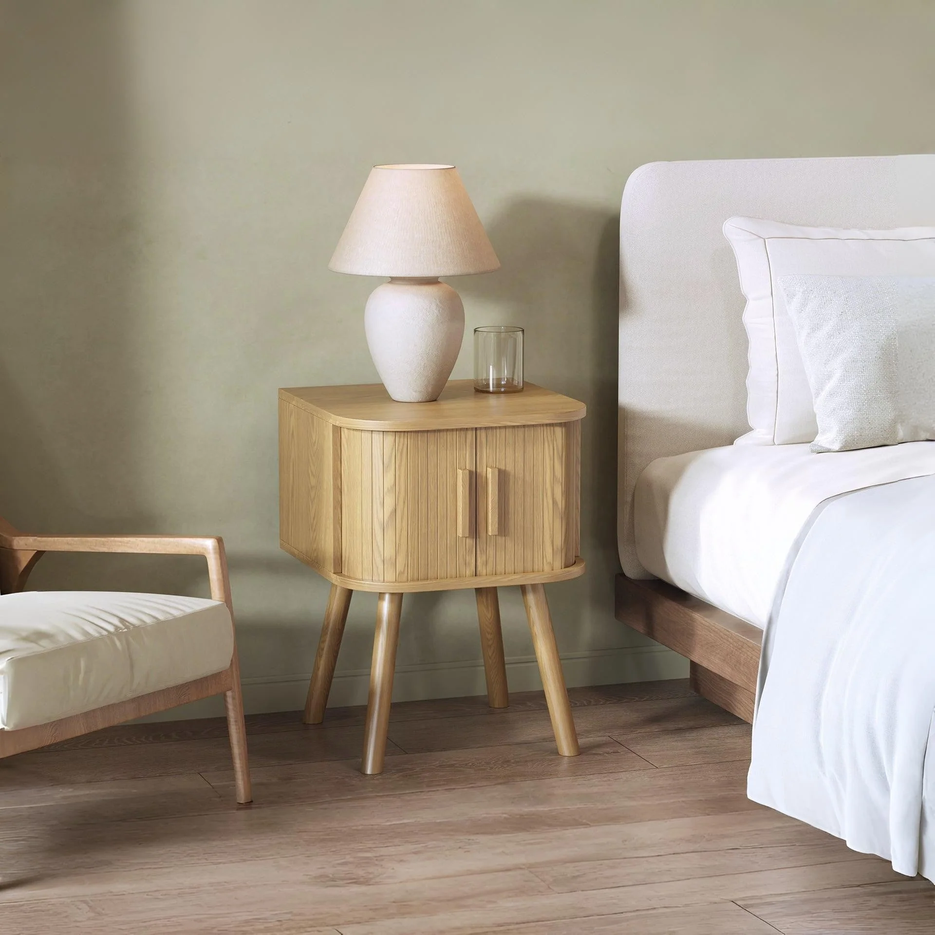Atlantic Bedside Table - Natural - Image 2
